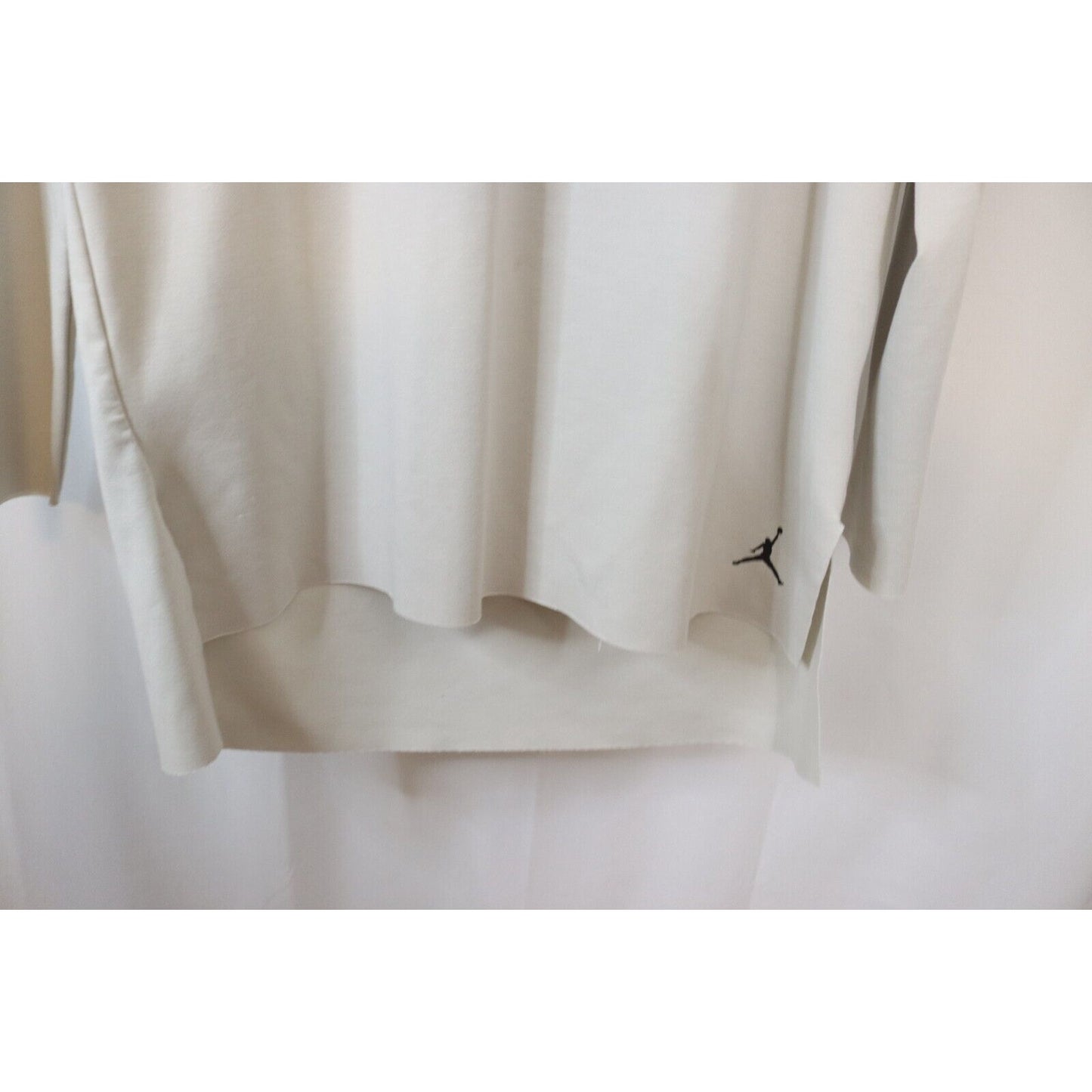 Nike Long Sweater Size Large Unhemed Bottom High Low Off White