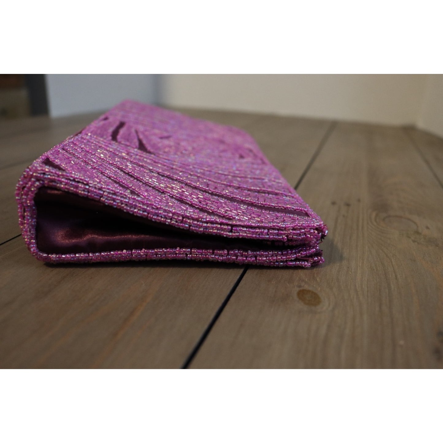 Bijoux Tenner Beaded Clutch Purple