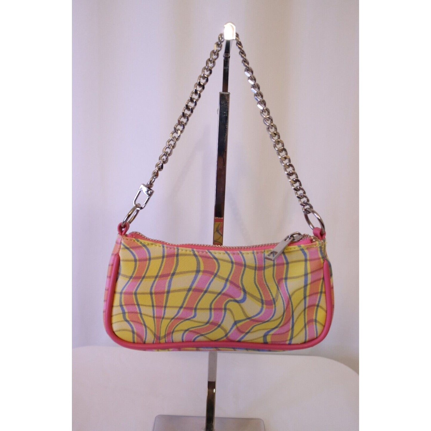 Y2K Mini Small Bag Pink Yellow Chain Strap