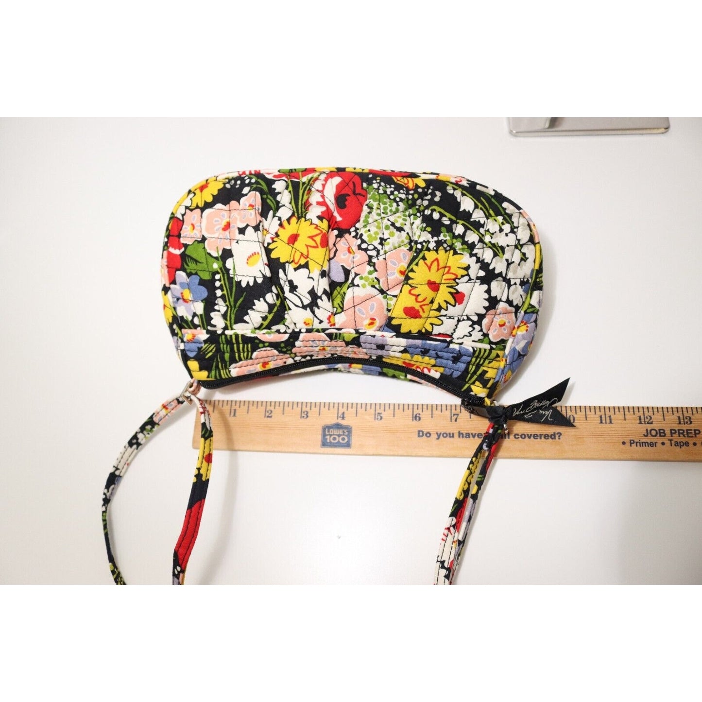 Vera Bradley Small Crossbody/Shoulder Bag Purse Yellow Black Red White Floral