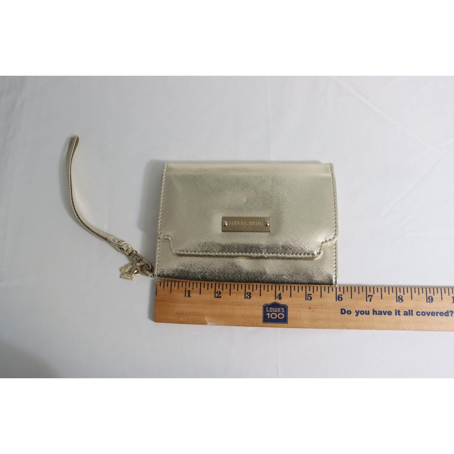 Hanae Mori Paris Gold Wallet Wristlet