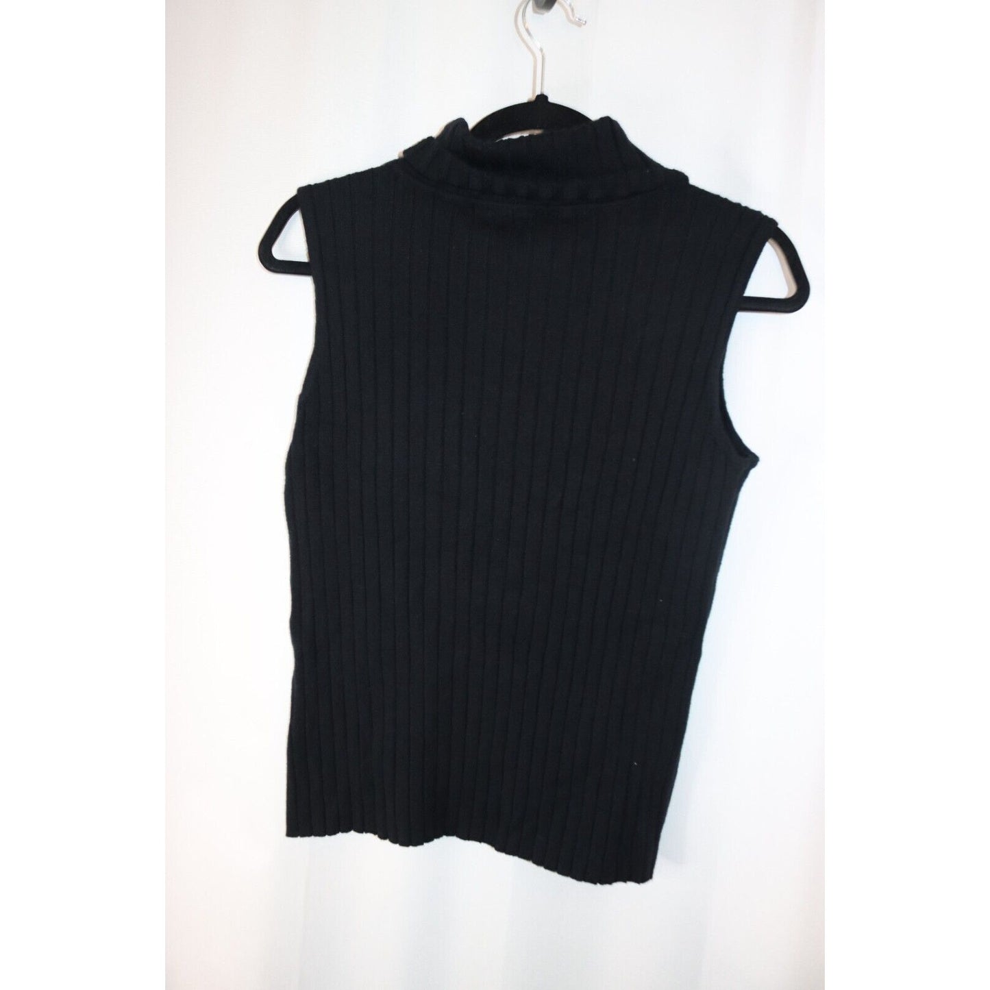 Soft Surrounding Black Small Turtleneck Top Sleeveless