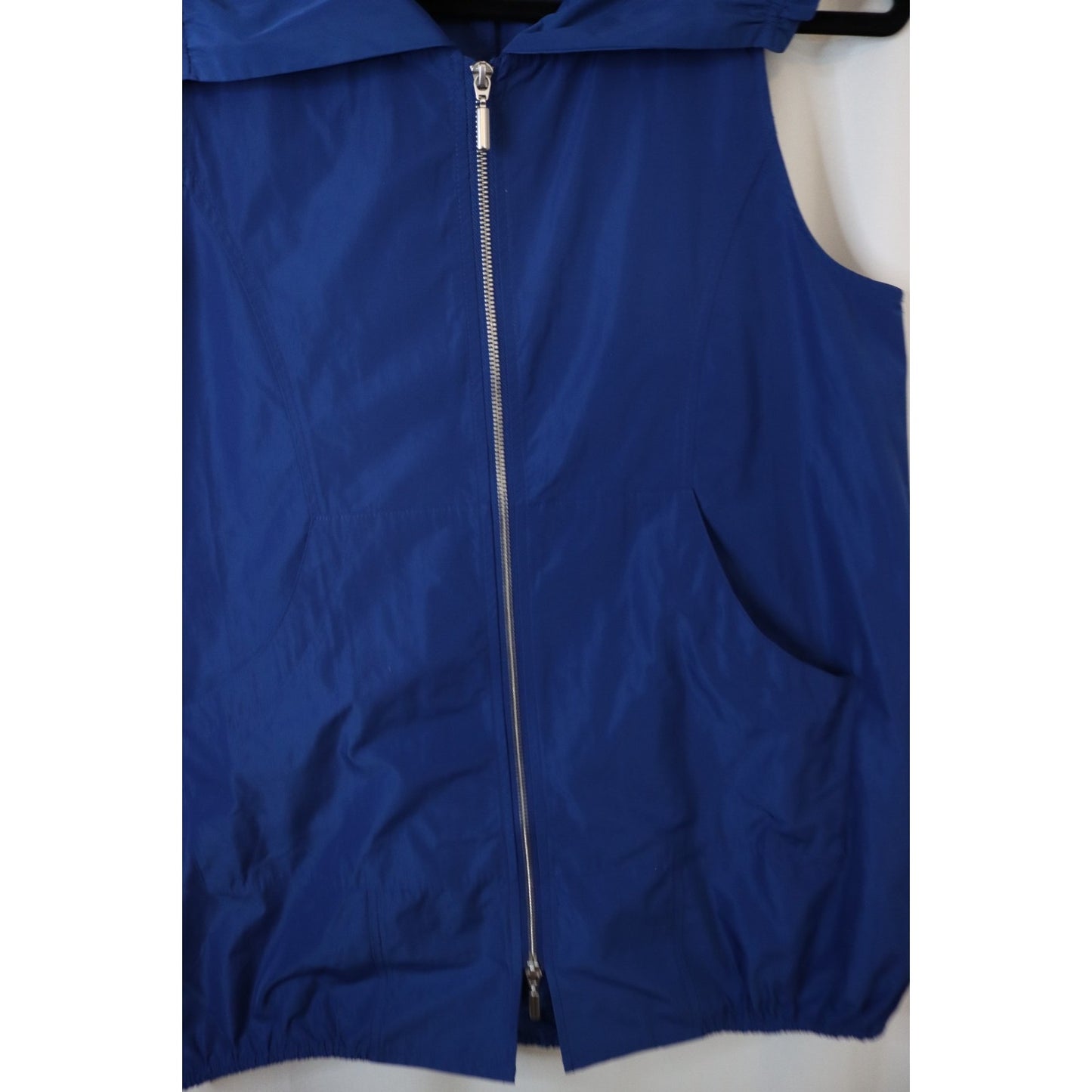 Liv By Habitat Clothes XS Blue Zip Up Vest Sleeveless Polyester