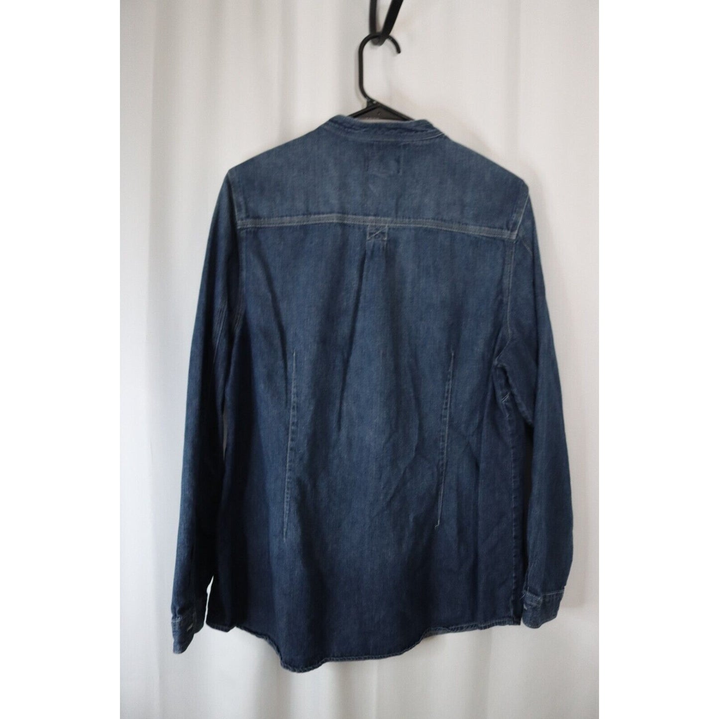 Levi's Cotton Button Size XL Blue Long Sleeve Pockets