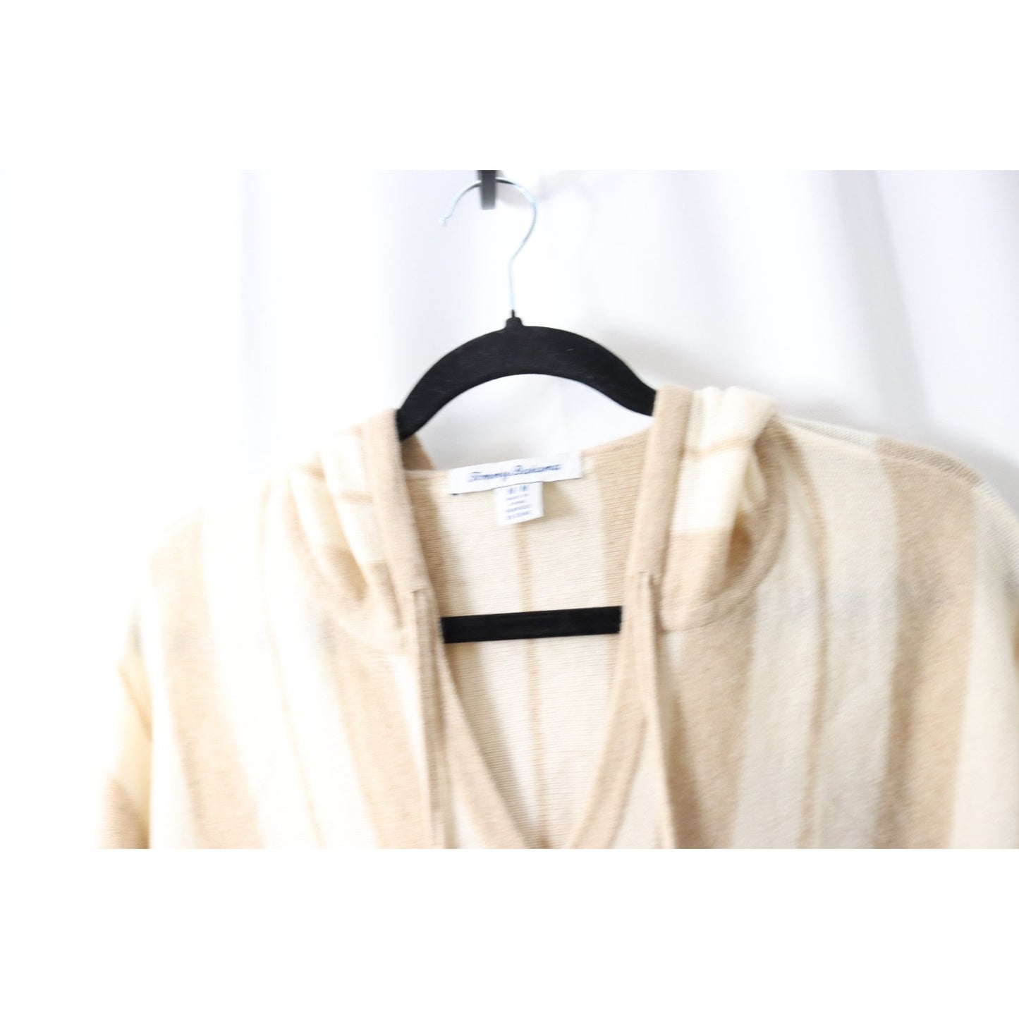 Tommy Bahama Medium Wool/Cashmere V Neck Long Sleeve Hoodie Lightweight