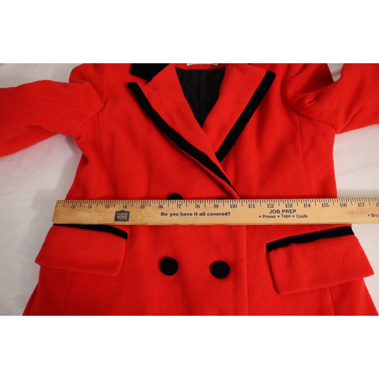 Vintage Rothschild Red Peacoat Jacket Size 10 Wool/Nylon (17)