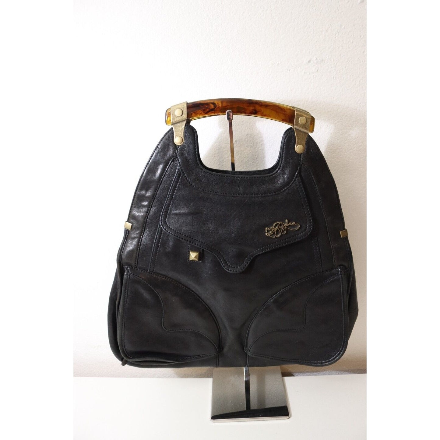 Betsey Johnson Vintage Leather Handbag Top Handle