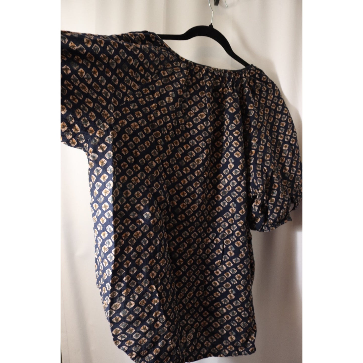 Pilcro XL Cotton HIgh Low Button 1/2 Sleeve Top
