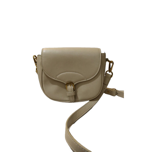 MNG Mango Beige Crossbody Bag Faux Leather Small Shopper Bag