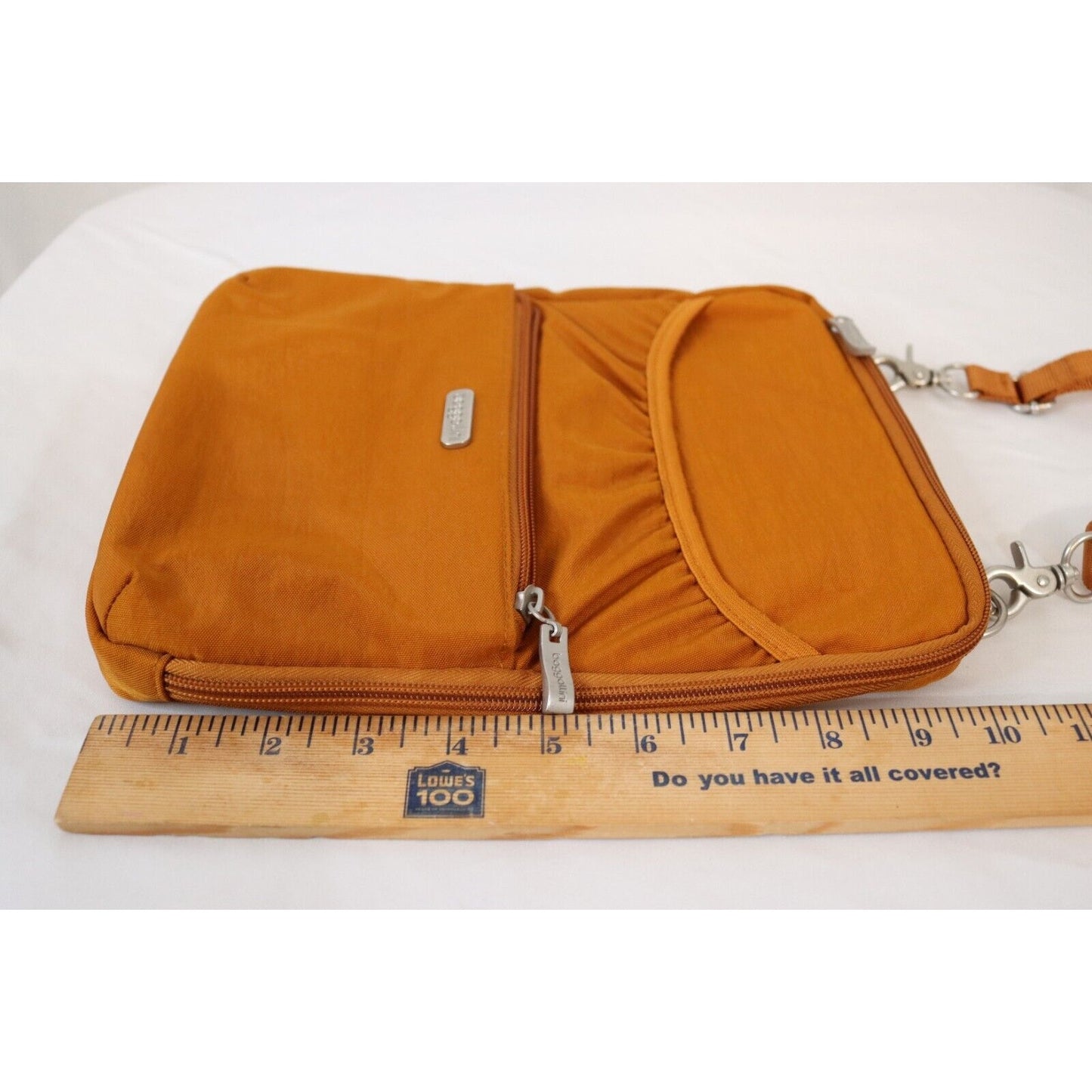 Baggalini Orange Crossbody/Shoulder Book Bag Padded Credit card and Pencil Slot