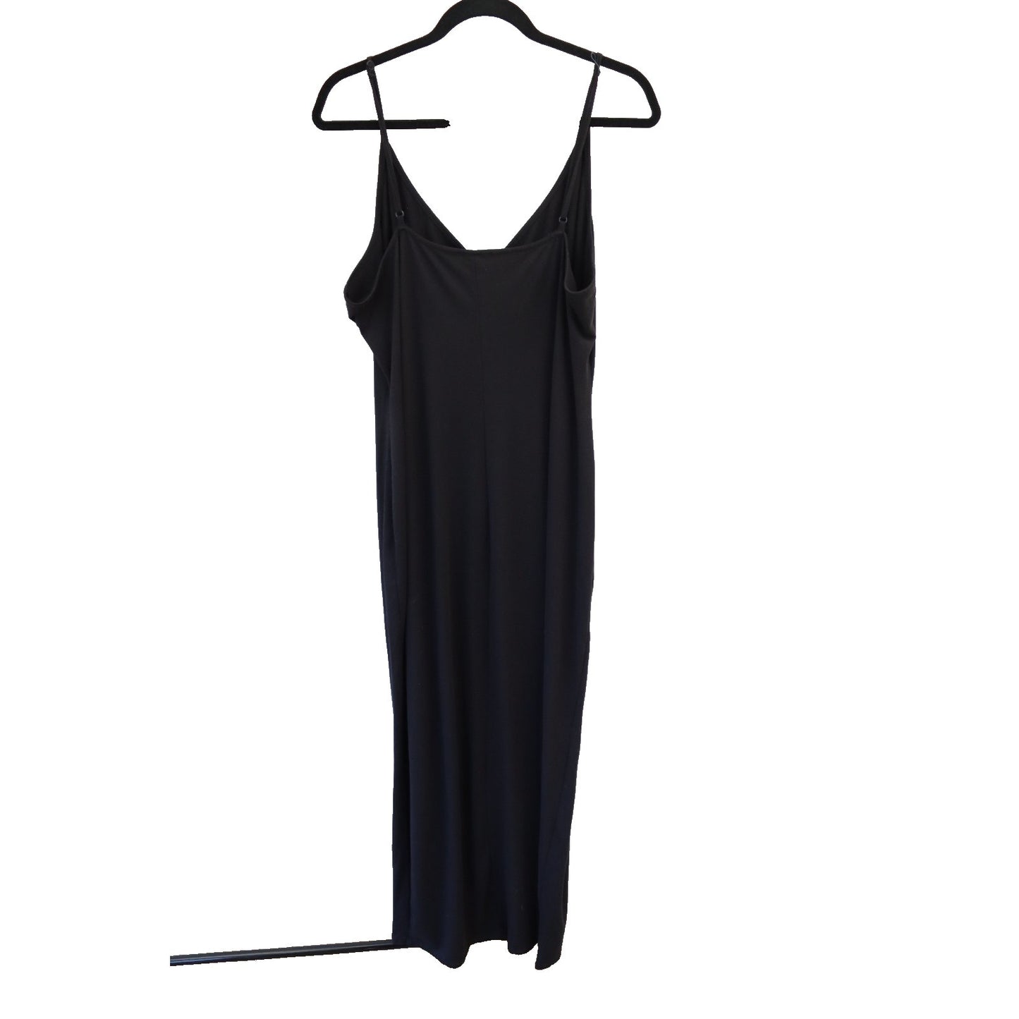 Fashion Nova Black Maxi Dress Sleeveless Size 2X Bodycon Polyester Spandex