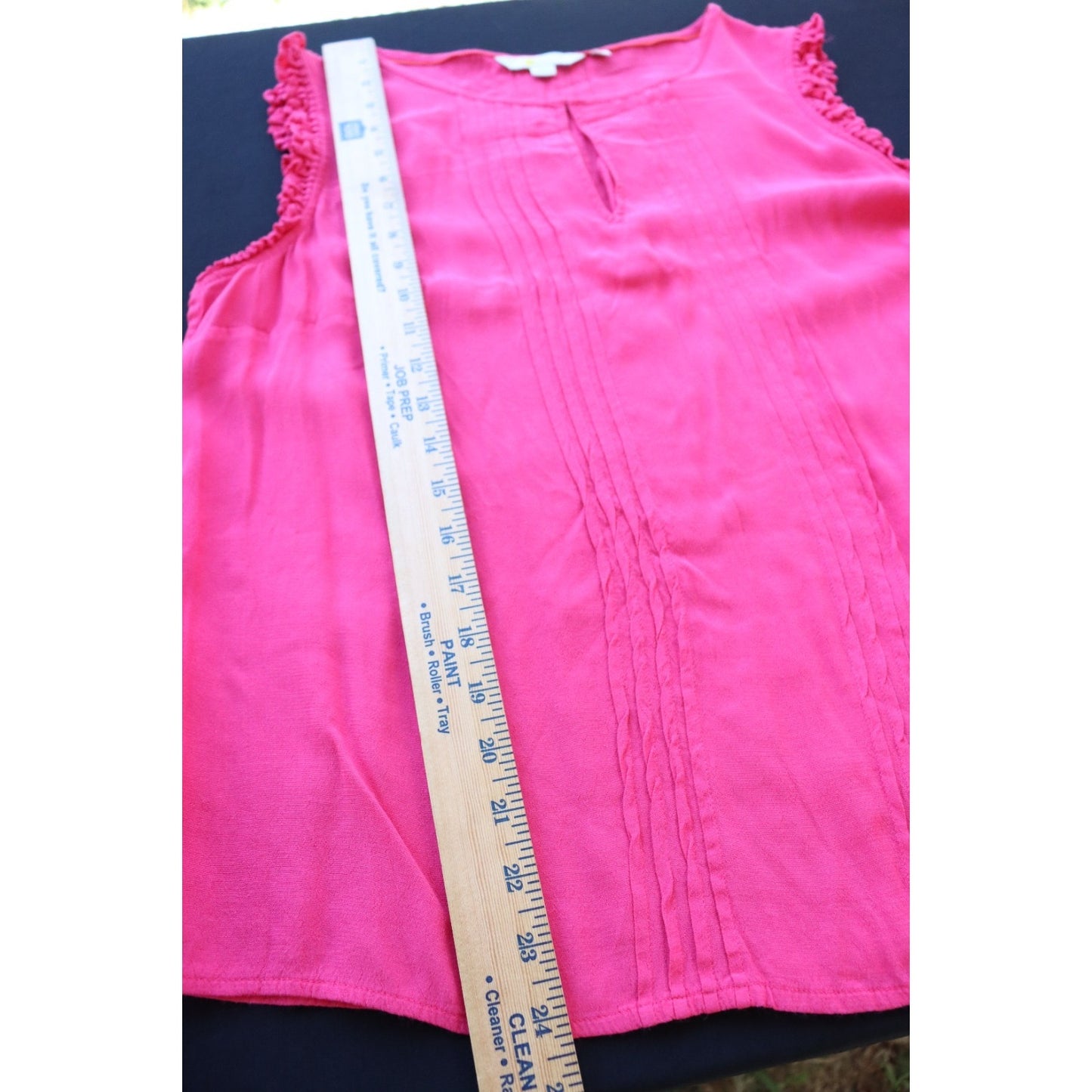 Boden Pink Short Sleeve Tank Top Size 12 Viscose