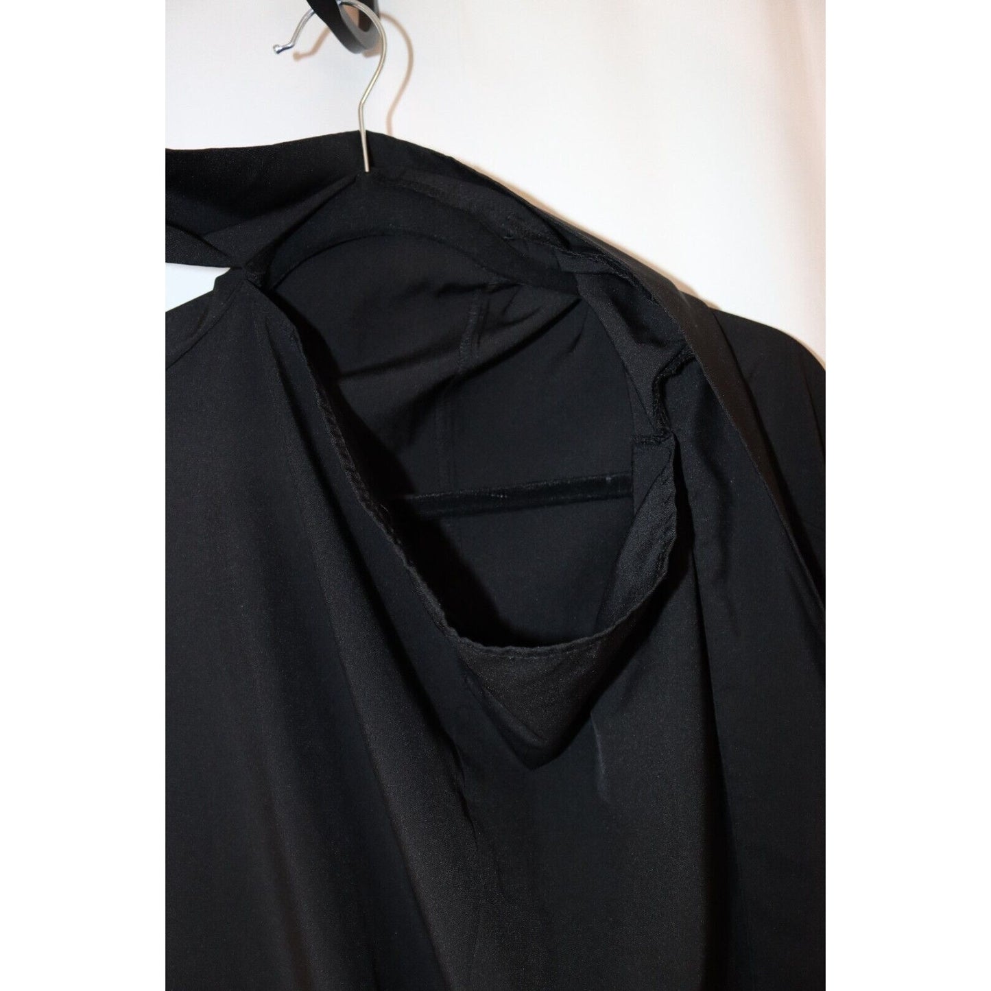 Overhead Black Abaya Hijab Long with arms Batwing