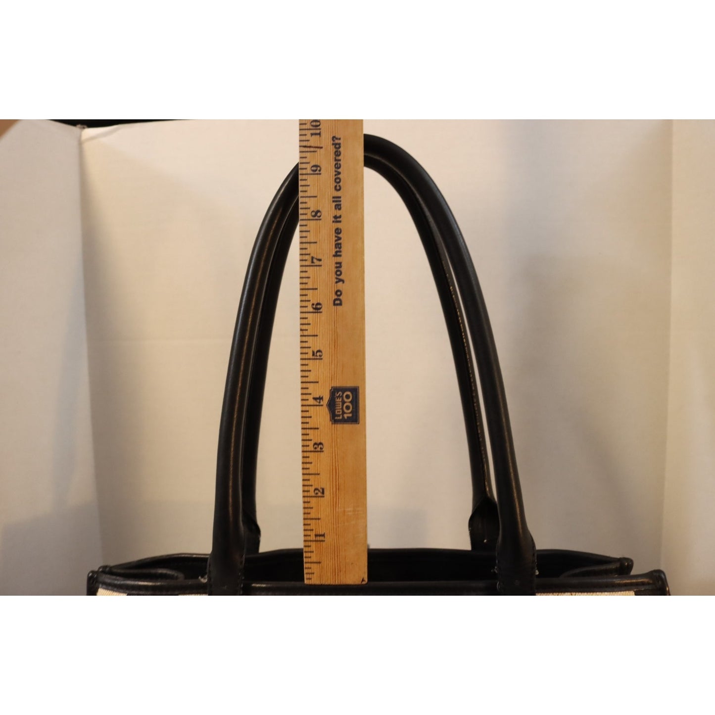 Kate Spade Large Black and White Tote Bag Canvas