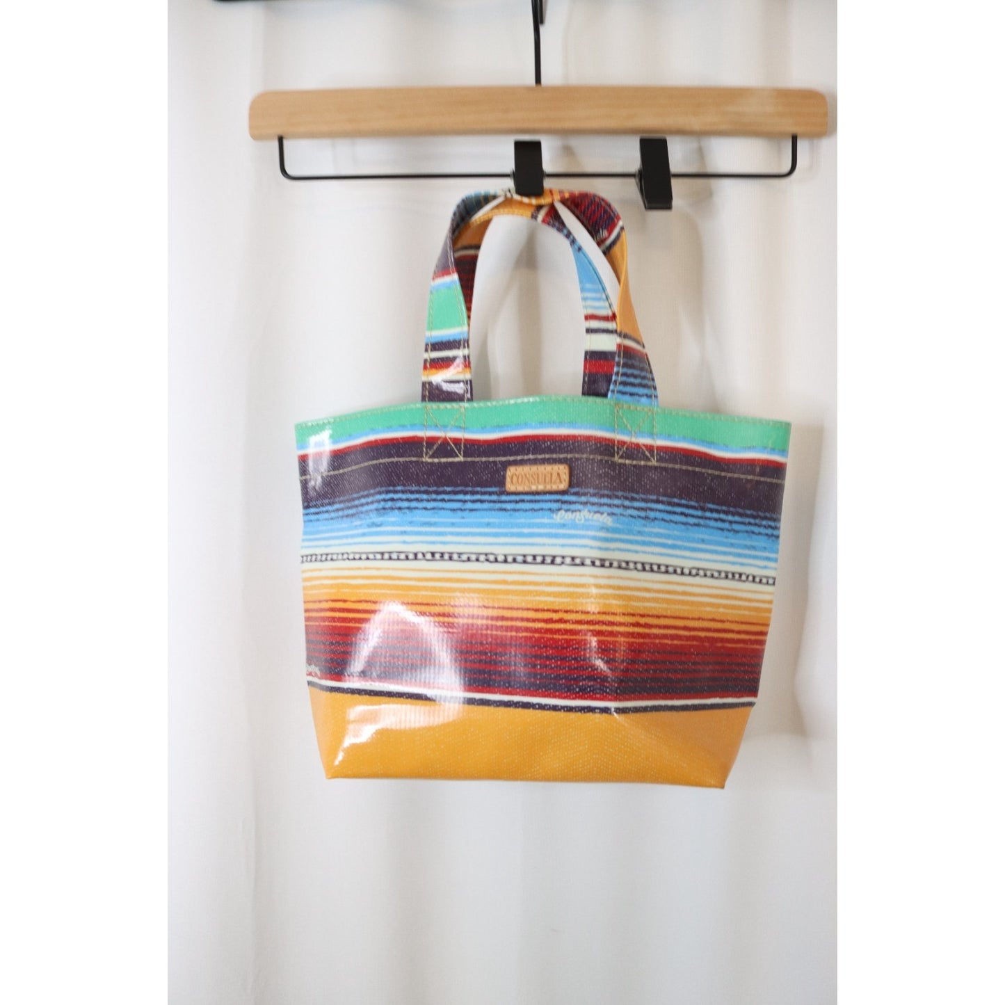 Consuela Small Stripe Tote Bag Double Handle