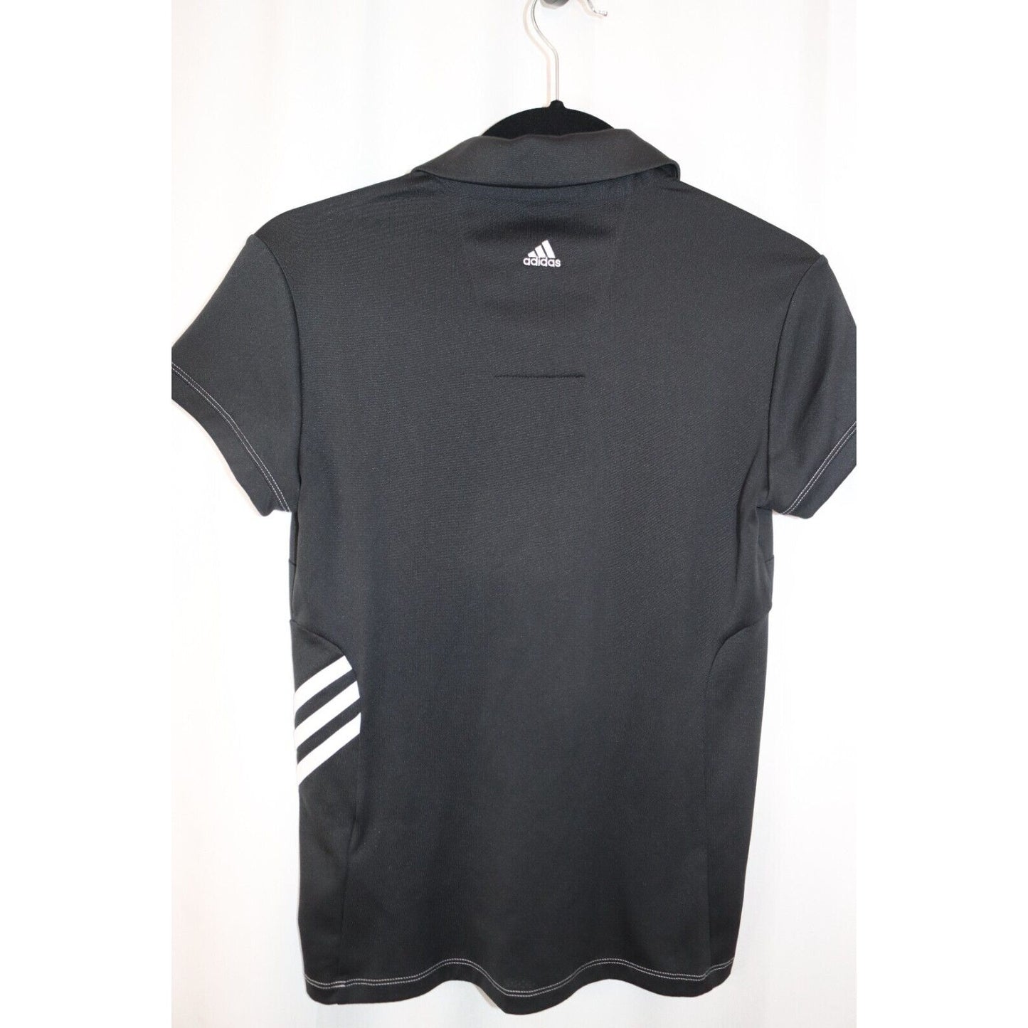 Adidas Golf Black Climacool Top Collard Size Small Short Sleeve