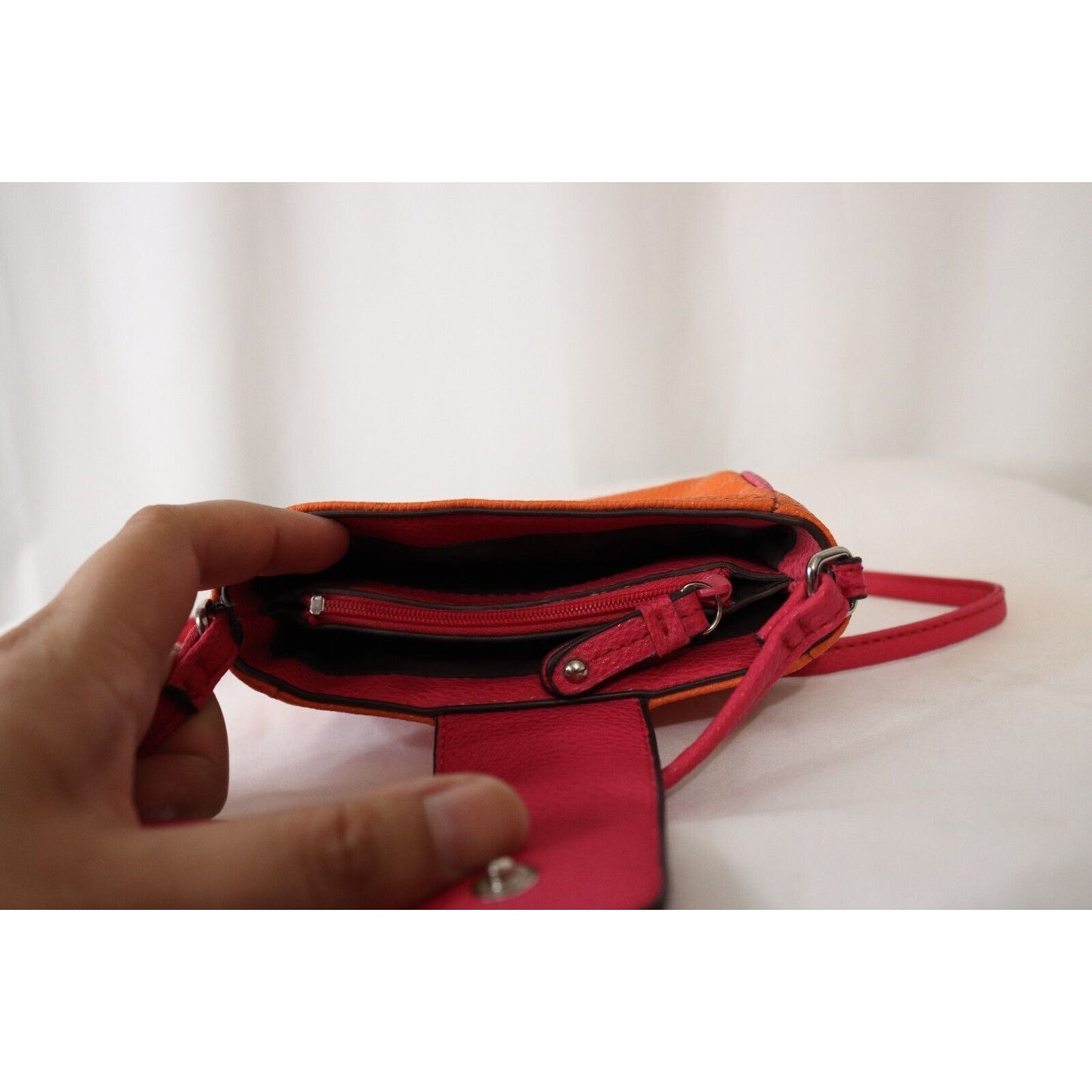 Nine & Co Y2K Mini Bag Crossbody Pink and Orange