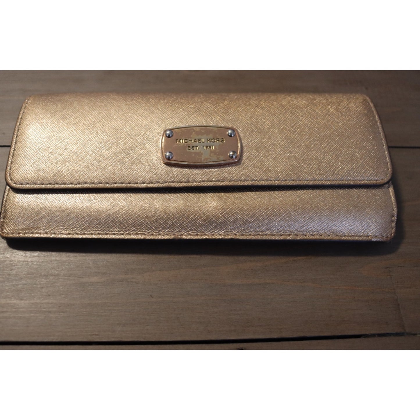 Michael Kors Wallet Rose Gold Shiny