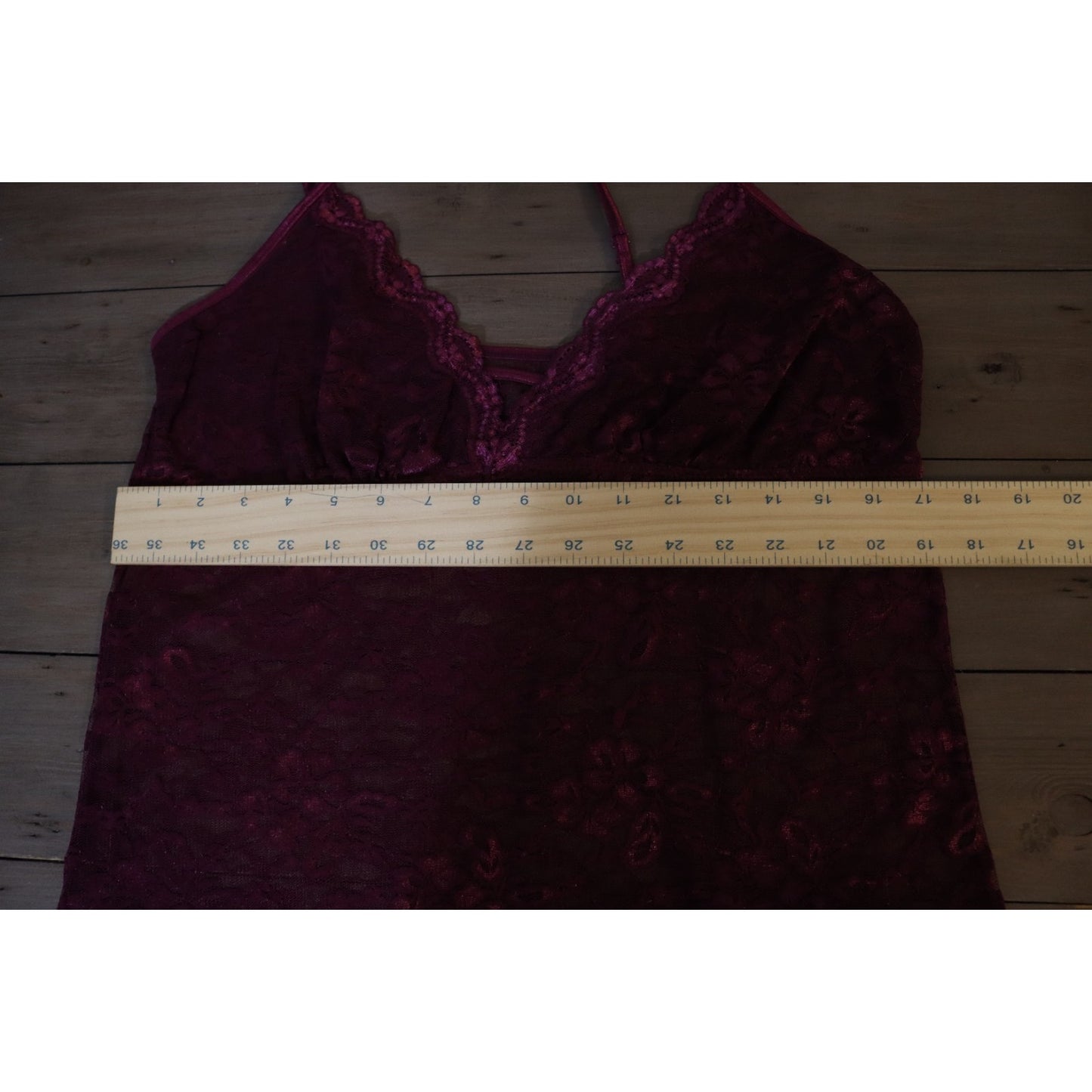 Uhnbranded Baby Doll Purple Lace Nightgown Size XL Nylon/Spandex