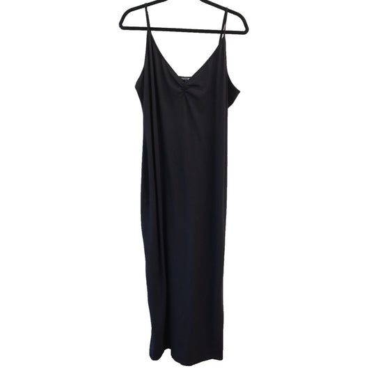 Fashion Nova Black Maxi Dress Sleeveless Size 2X Bodycon Polyester Spandex