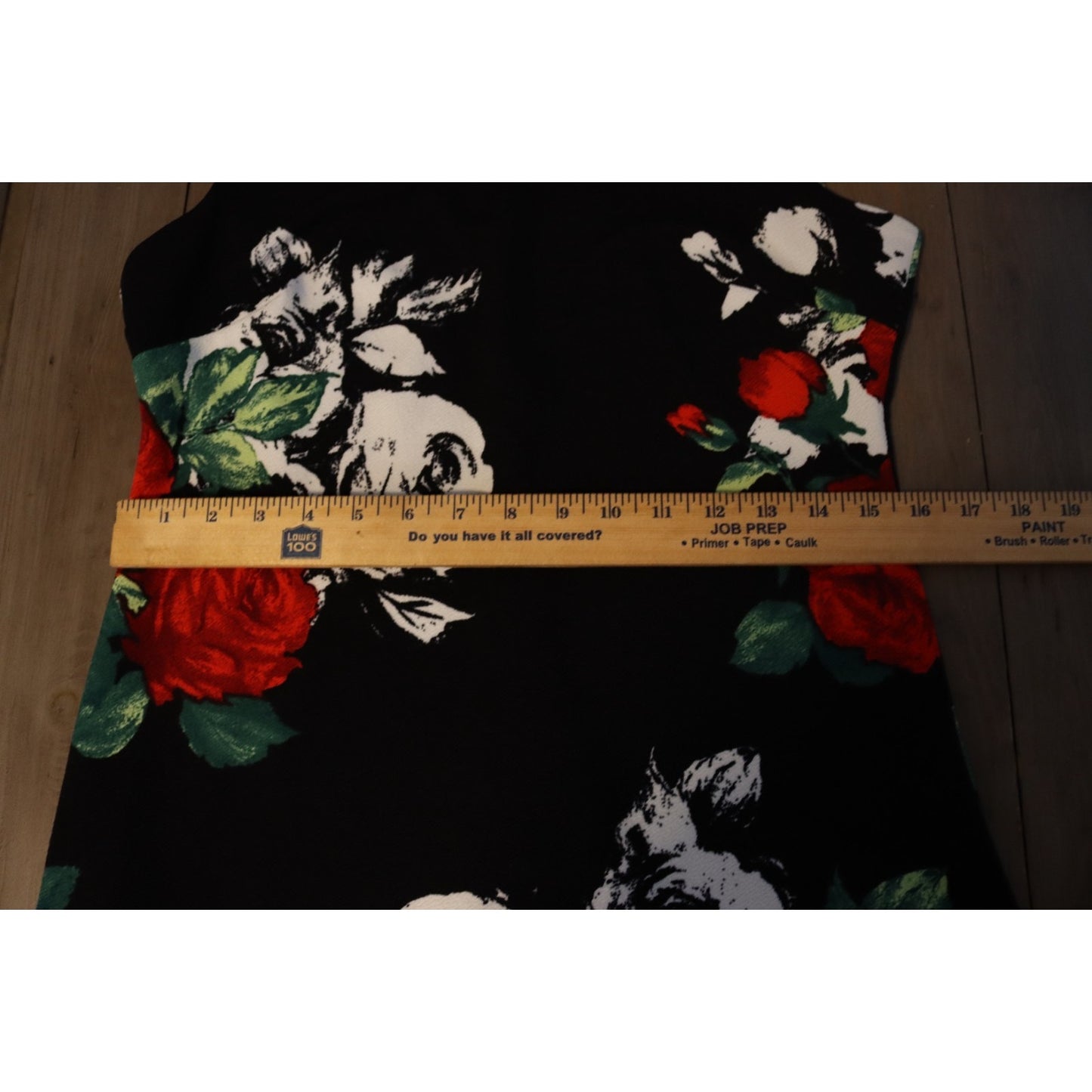 Shelby and Palmer Black Floral Dress Size 8 Short Sleeveless