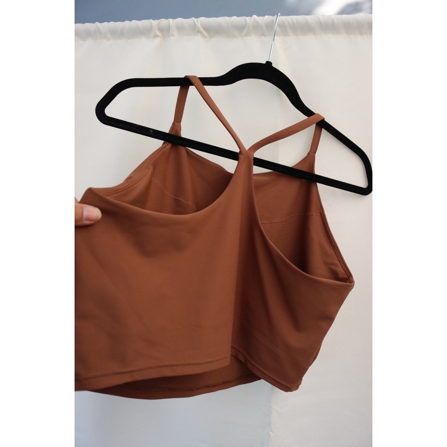 Old Navy Active Powersoft Tank Top Built in bra Brown Size 2X Light Support