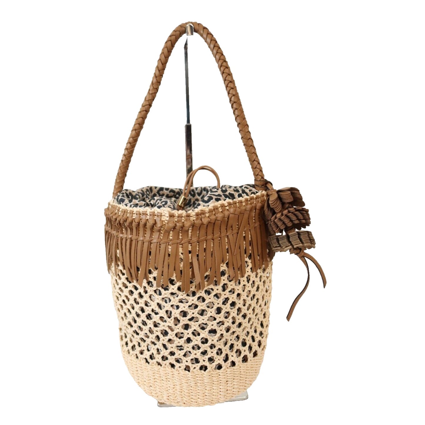 Chico's Basket Bucket Drawstring Top Folds In