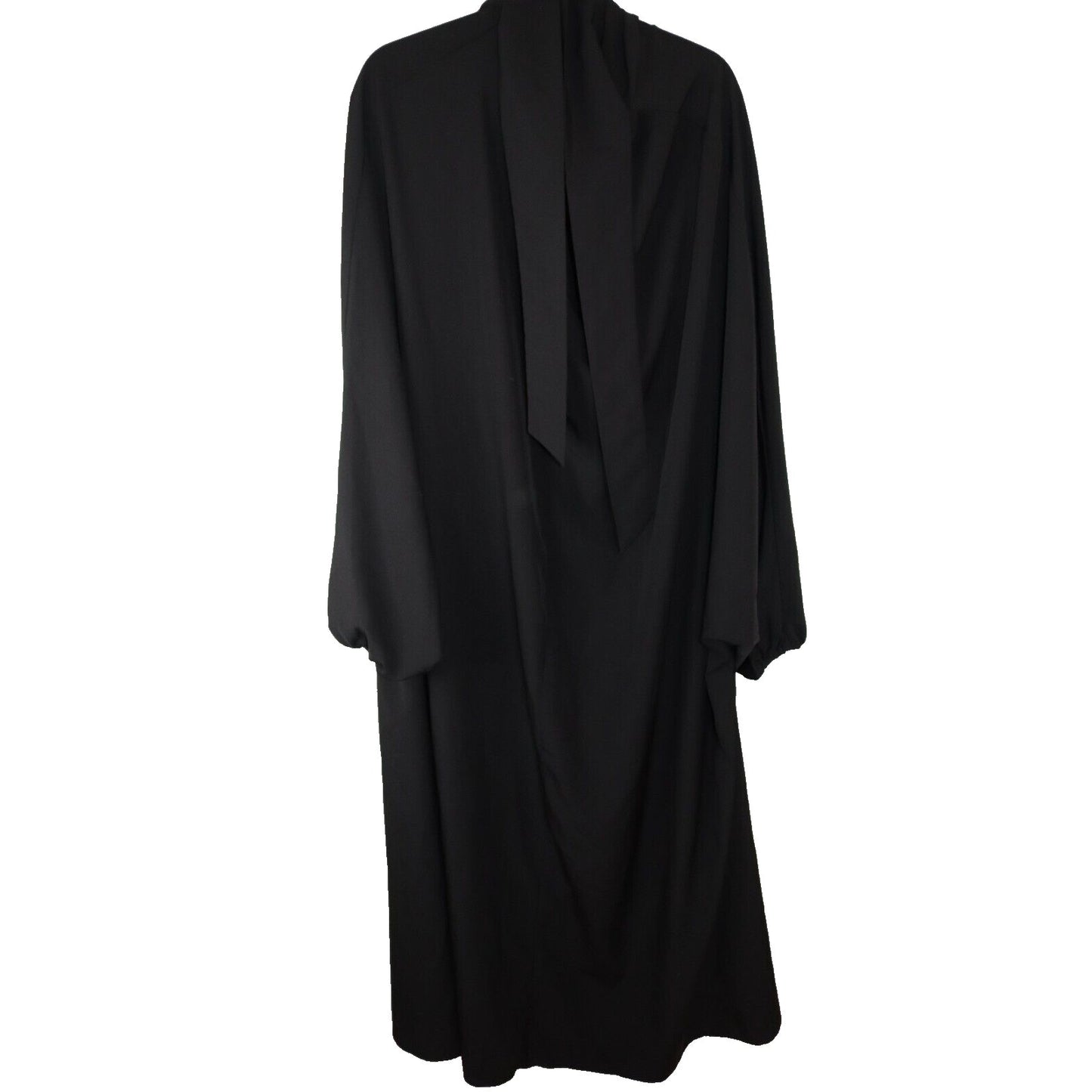 Overhead Black Abaya Hijab Long with arms Batwing