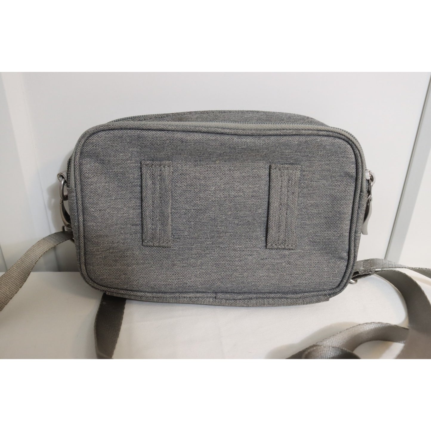 Baggallini Grey Crossbody Bag Rectangle Canvas