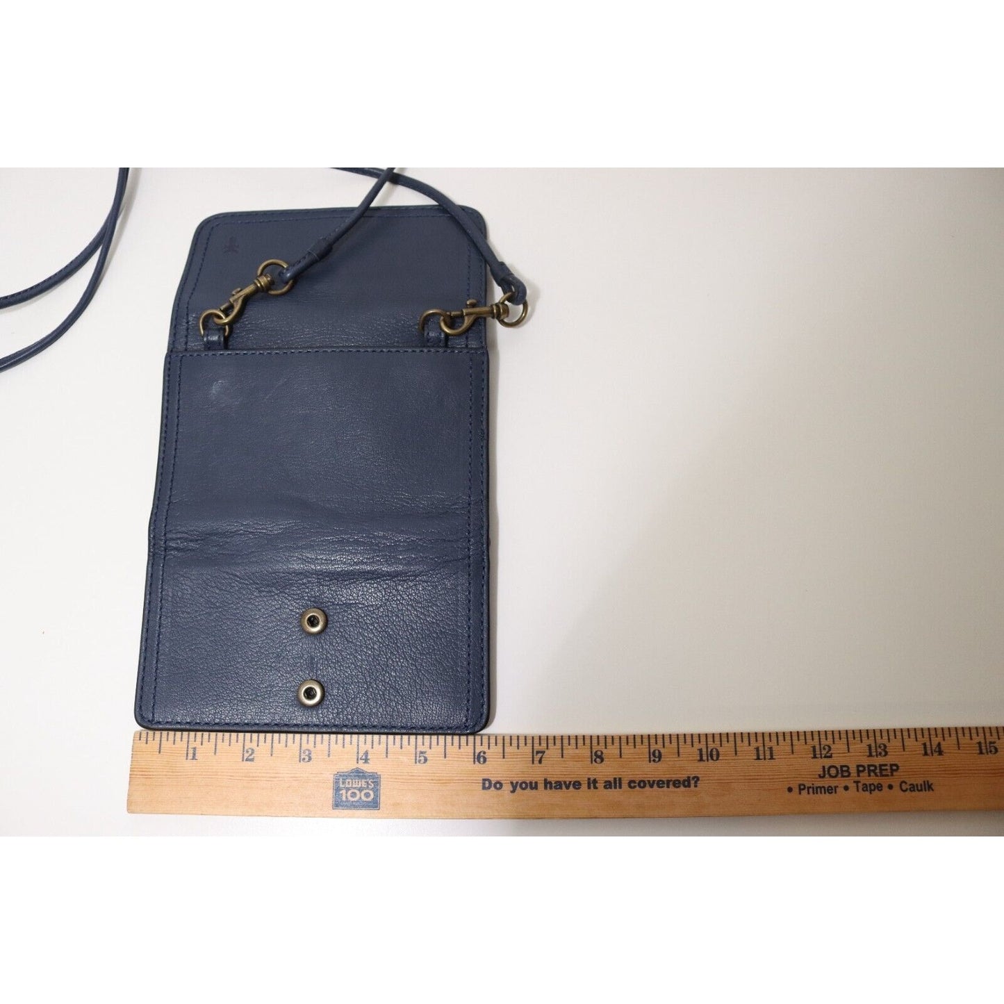 FRYE Lily Phone Crossbody Wallet Leather Navy Tri-Fold