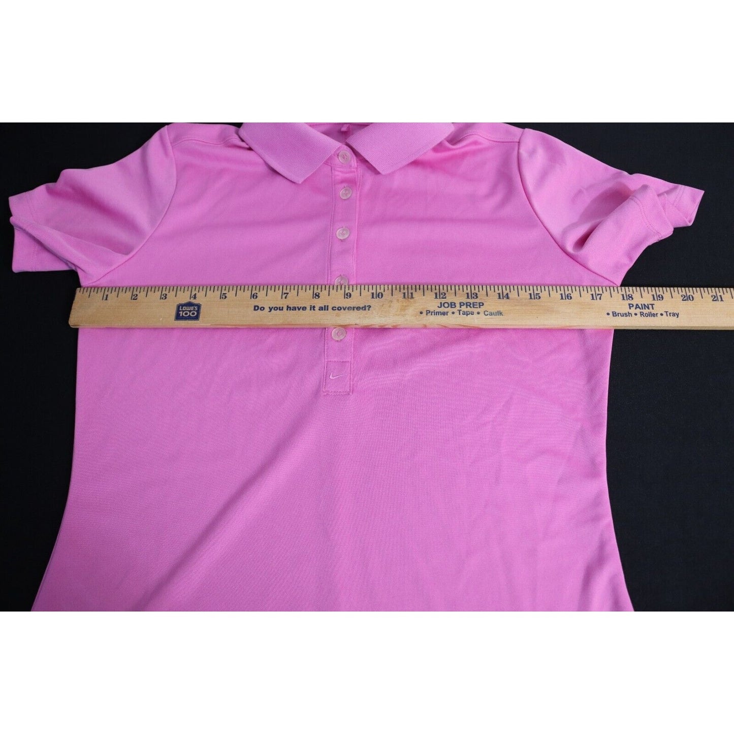 Nike Gold Pink Dri Fit Size Small Polo Short Sleeve