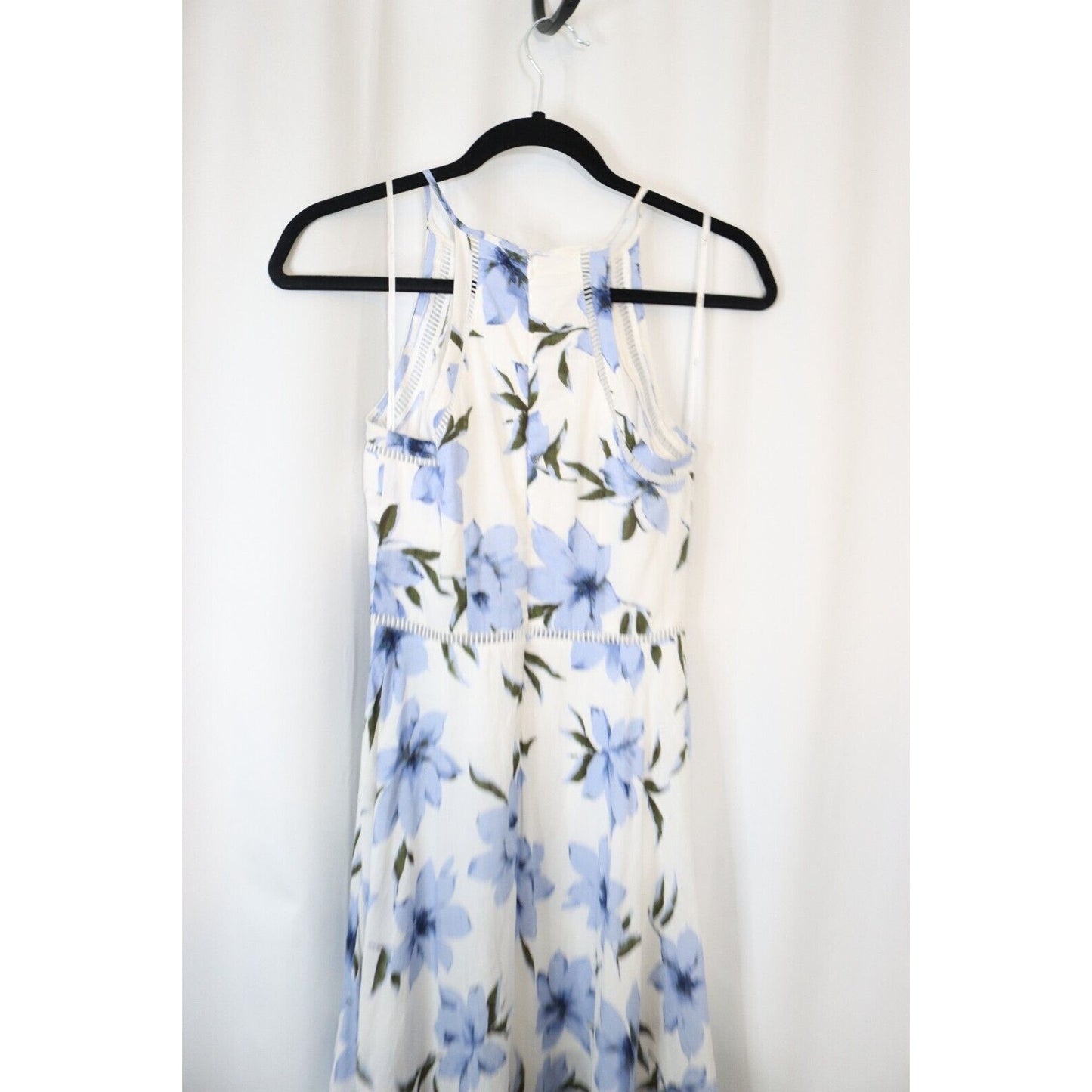 Lulus Sundress White and Blue Size XS