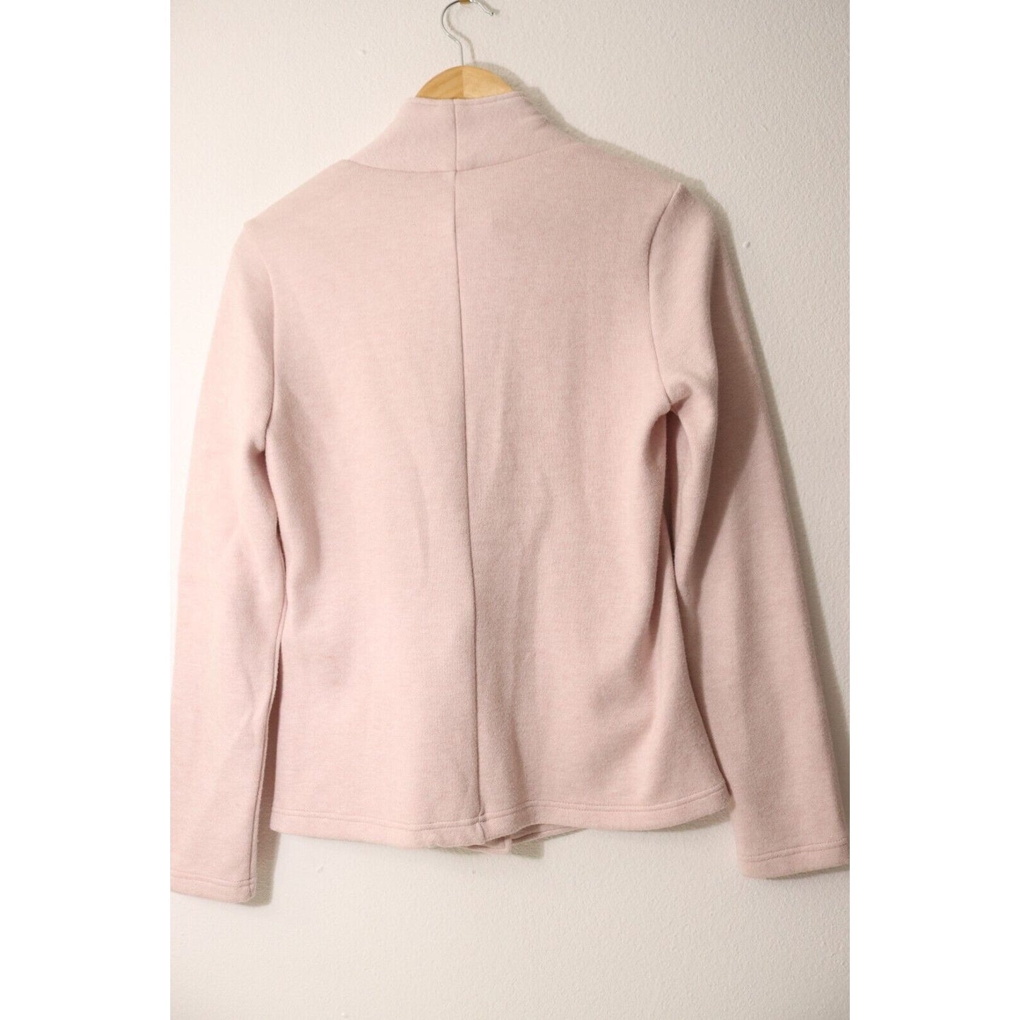 BB Dakota Pink Sweater Full Zip Pocket Size Small