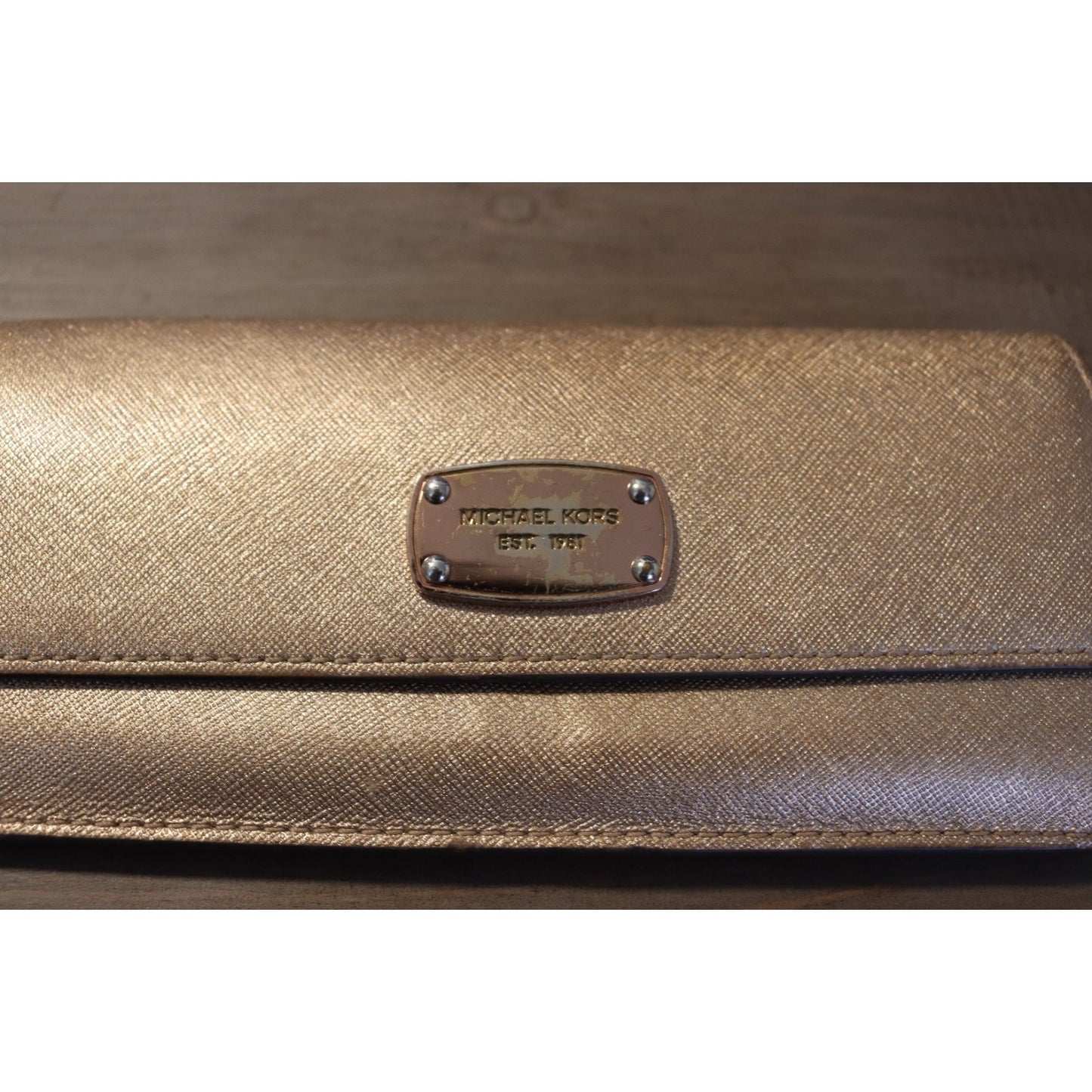 Michael Kors Wallet Rose Gold Shiny