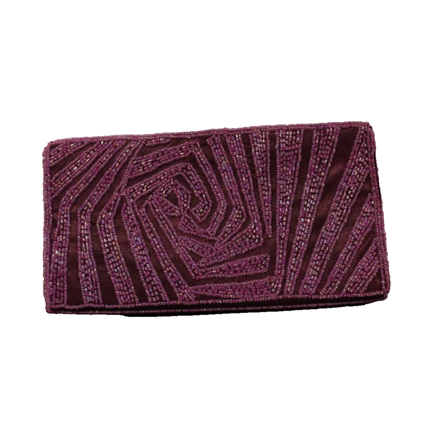 Bijoux Tenner Beaded Clutch Purple