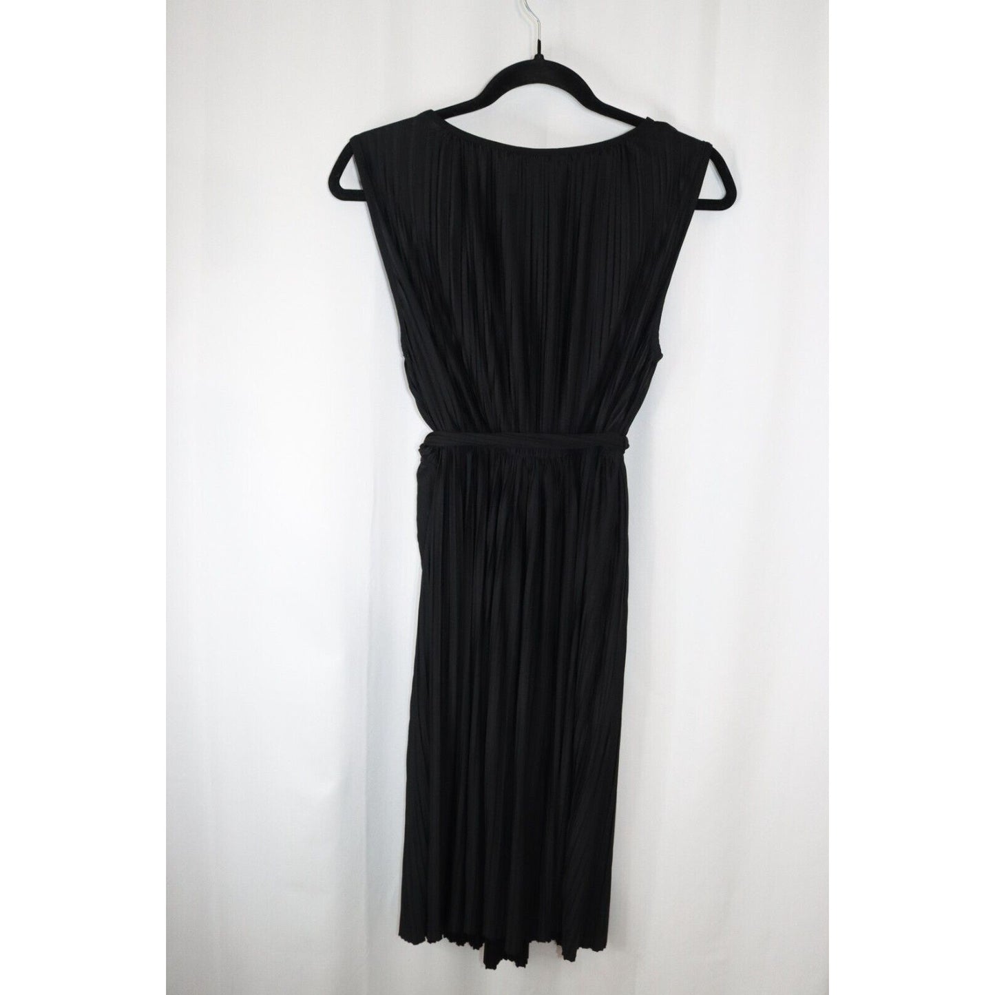 Mama H&M Maternity Black Dress Faux Wrap Belted Size Small