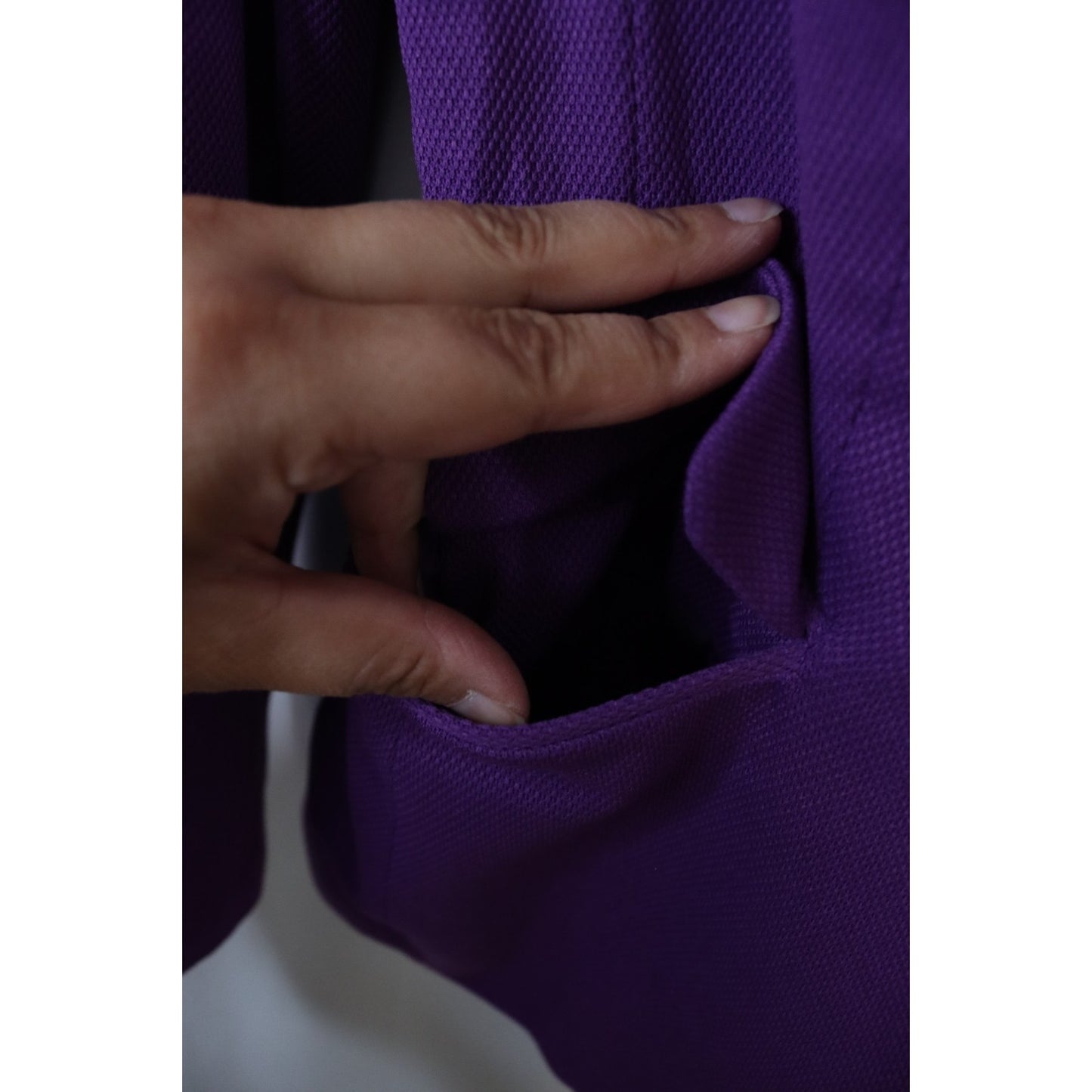 NWT Jules Leopald Studio Purple Blazer Size Small One Button Long Sleeve
