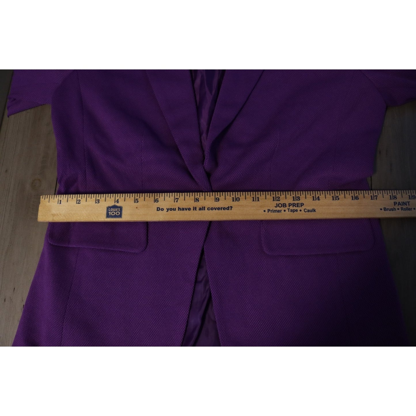 NWT Jules Leopald Studio Purple Blazer Size Small One Button Long Sleeve