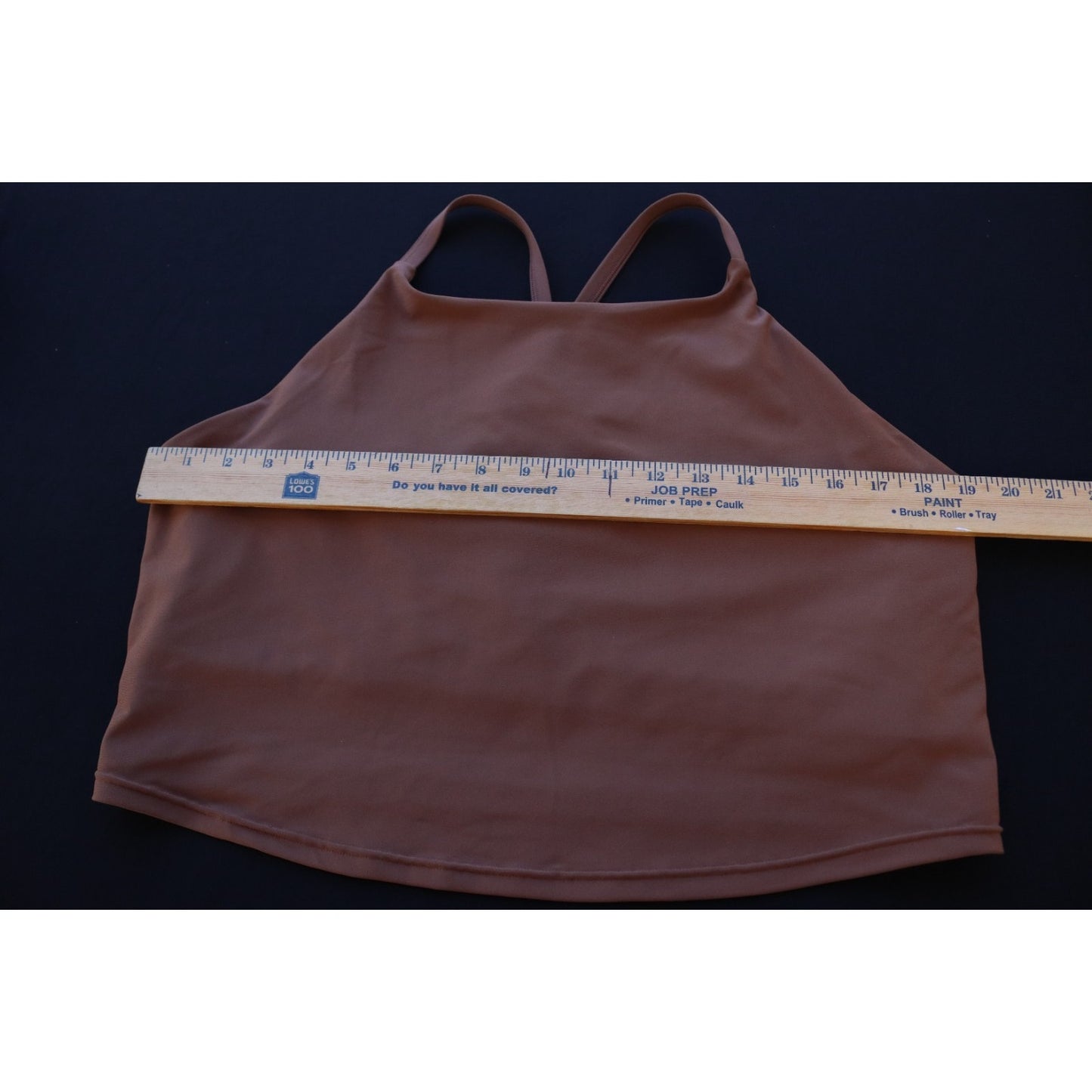 Old Navy Active Powersoft Tank Top Built in bra Brown Size 2X Light Support
