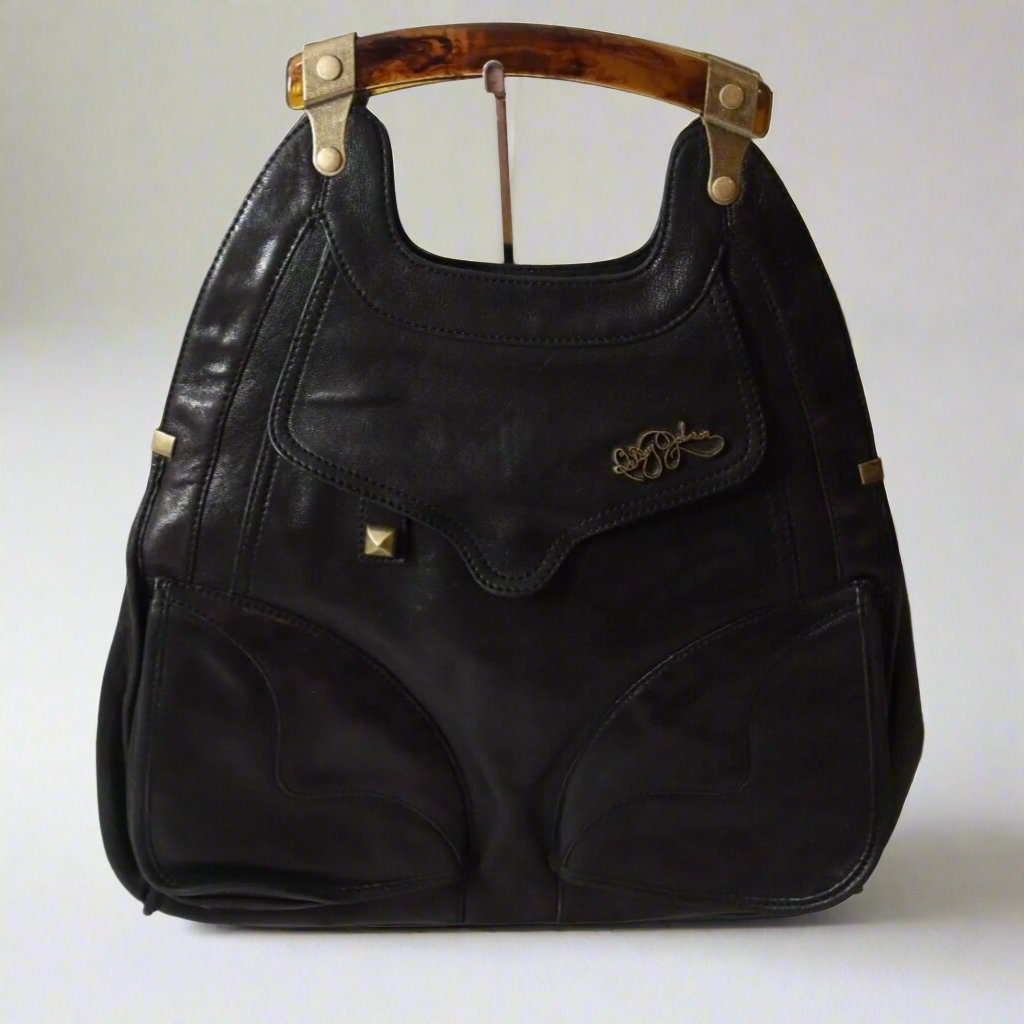 Betsey Johnson Vintage Leather Handbag Top Handle