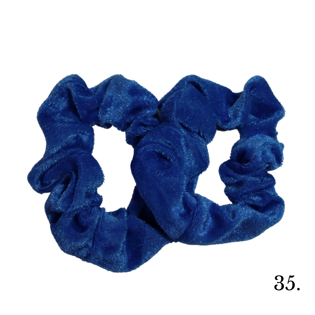 Blue Tone Velvet Poof Poofs Collection