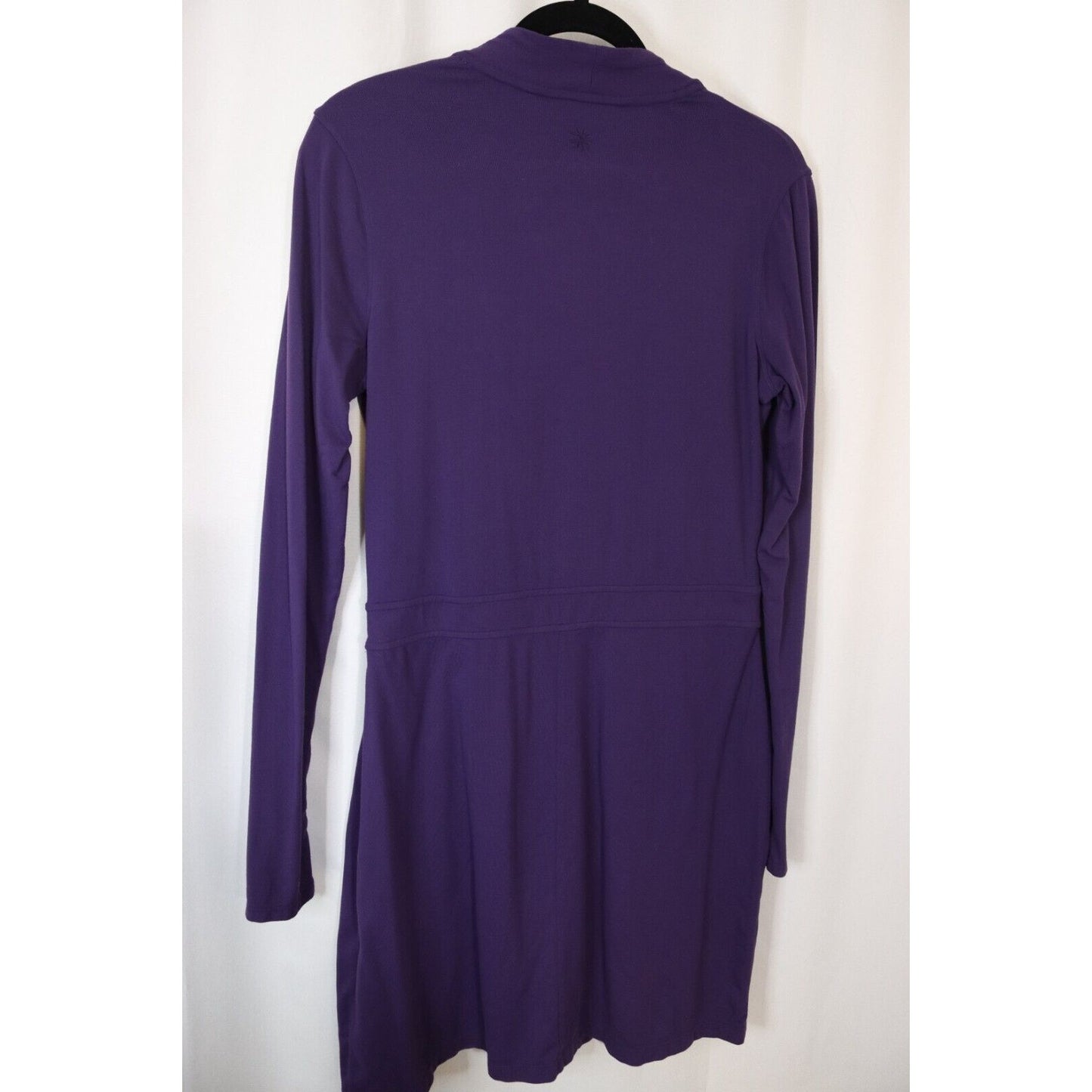 Athleta Bodycon Purple Dress V-Neck Size Medium