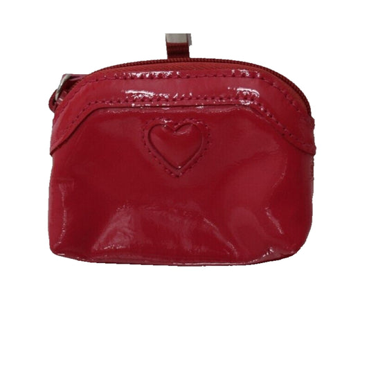 Brighton Red Coin Wallet with Heart Patent Leather