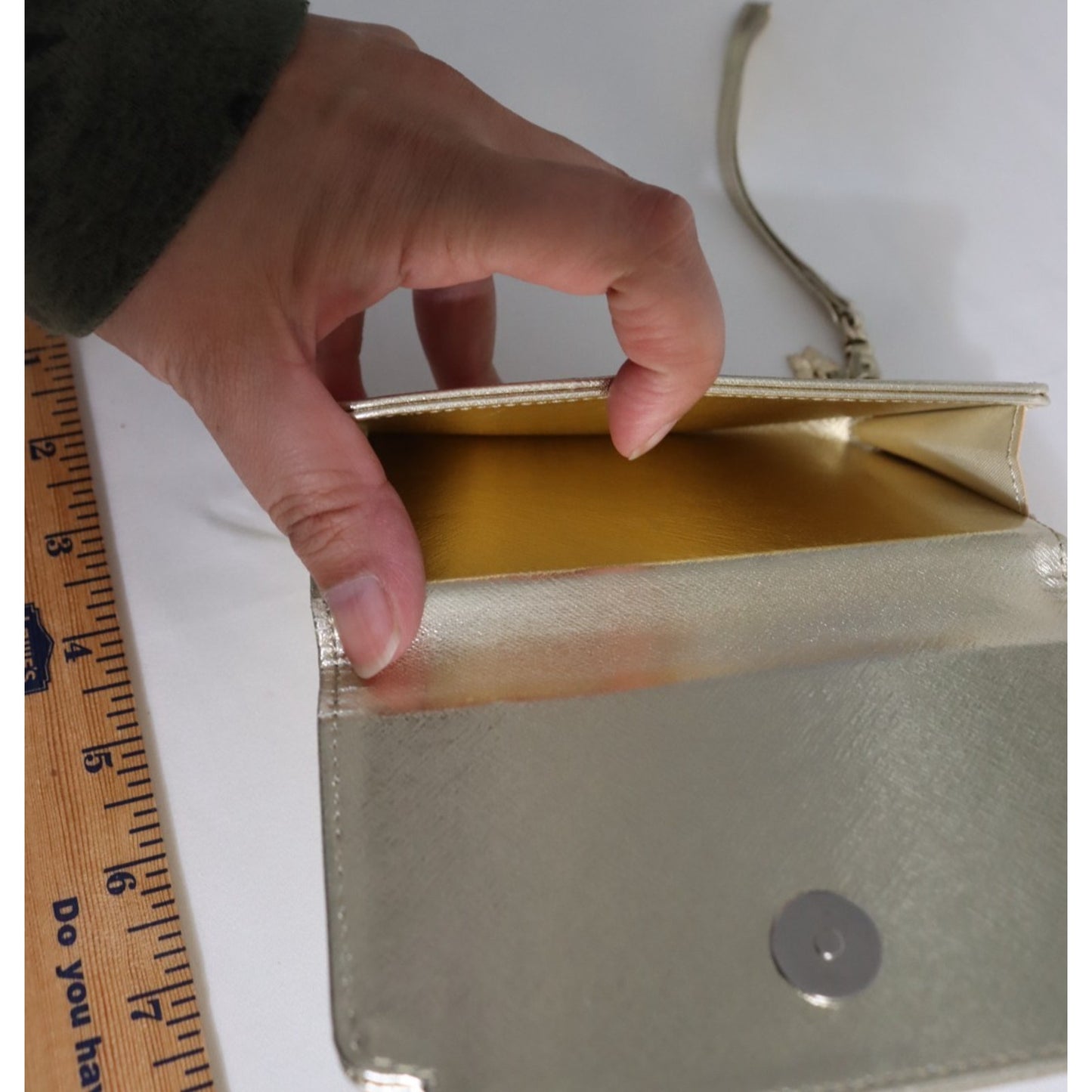 Hanae Mori Paris Gold Wallet Wristlet