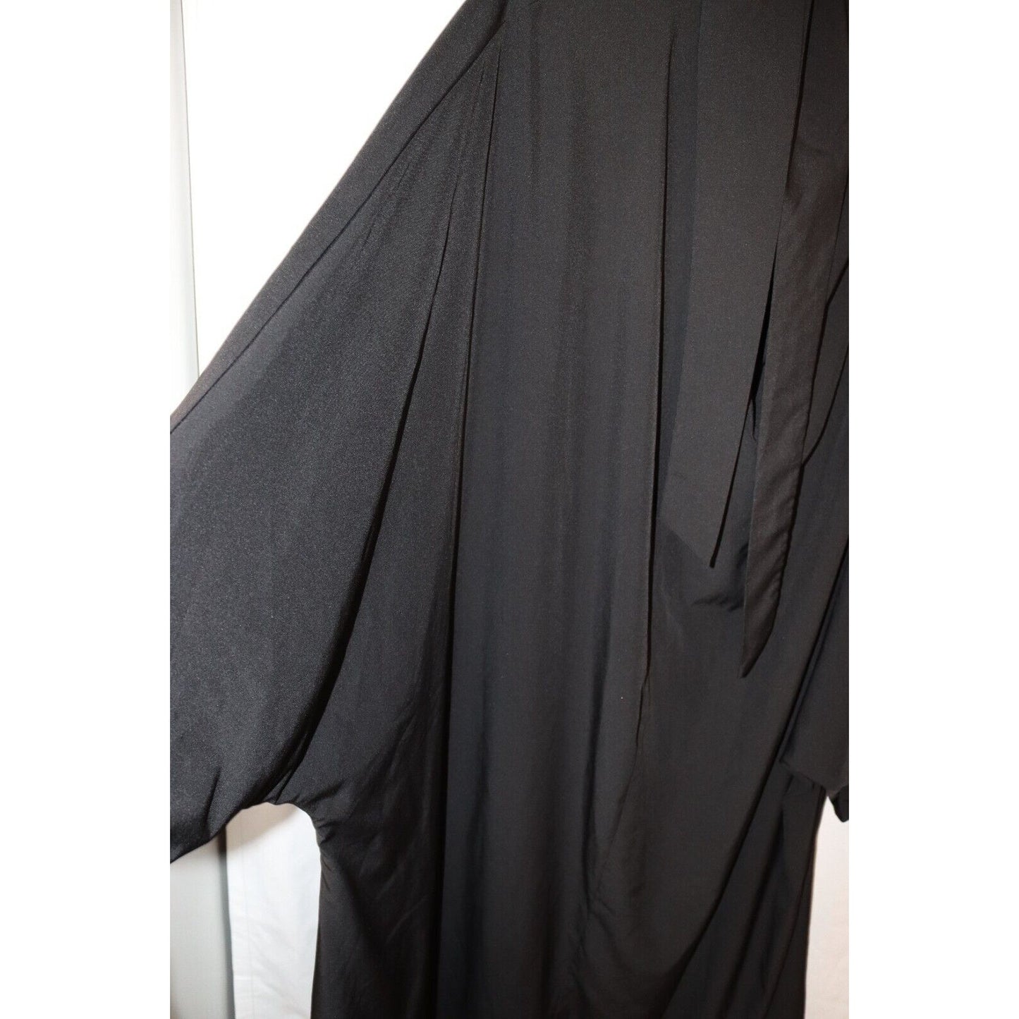 Overhead Black Abaya Hijab Long with arms Batwing