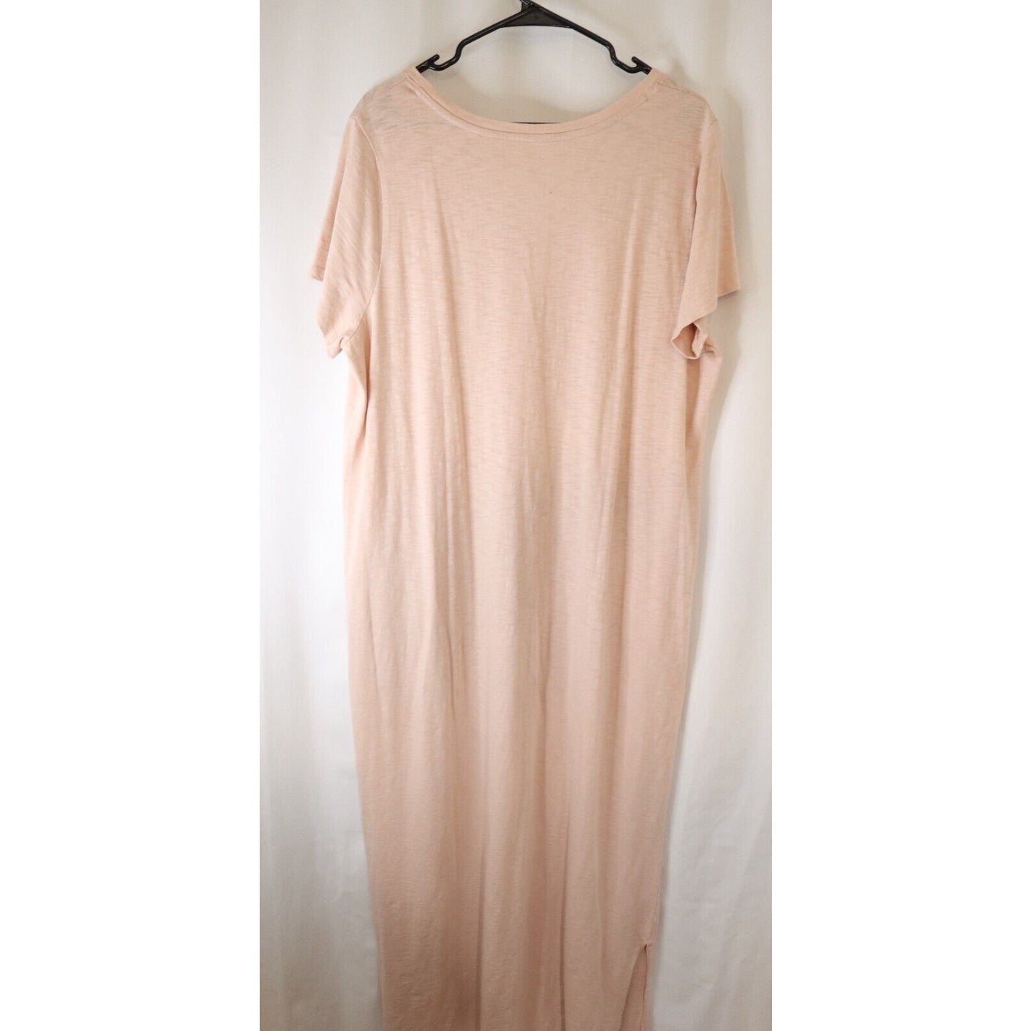 Universal Threads XXL Blush Short Sleeve Maxi V Neck Cotton 58"