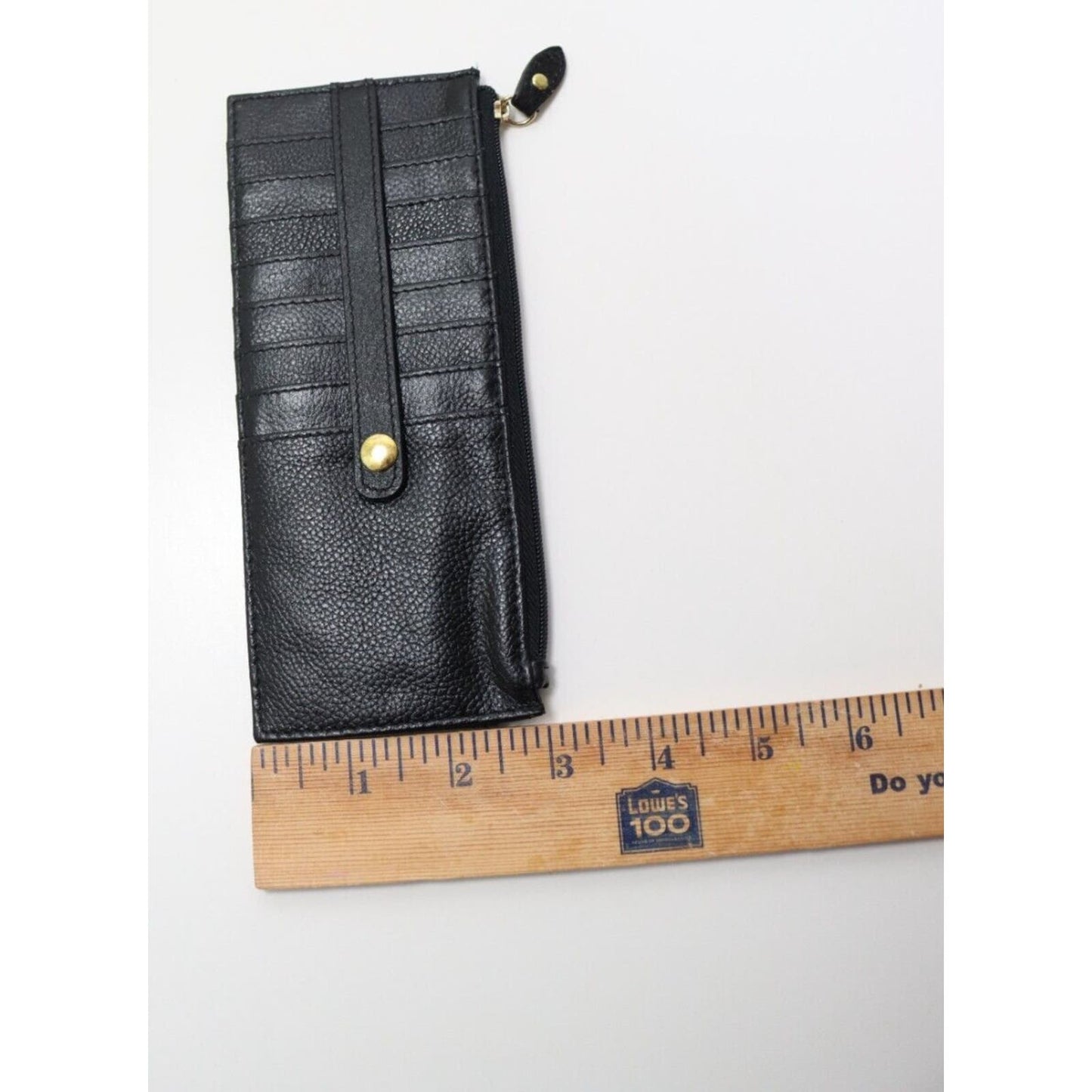 LODIS Credit Card Wallet BLACK Coin PURSE Leather Small For Small Bags.