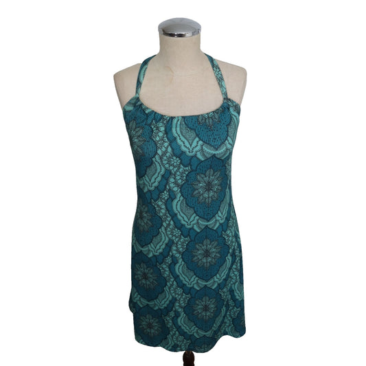 Prana Green Dress Built in Bra Size XS Sleeveless
