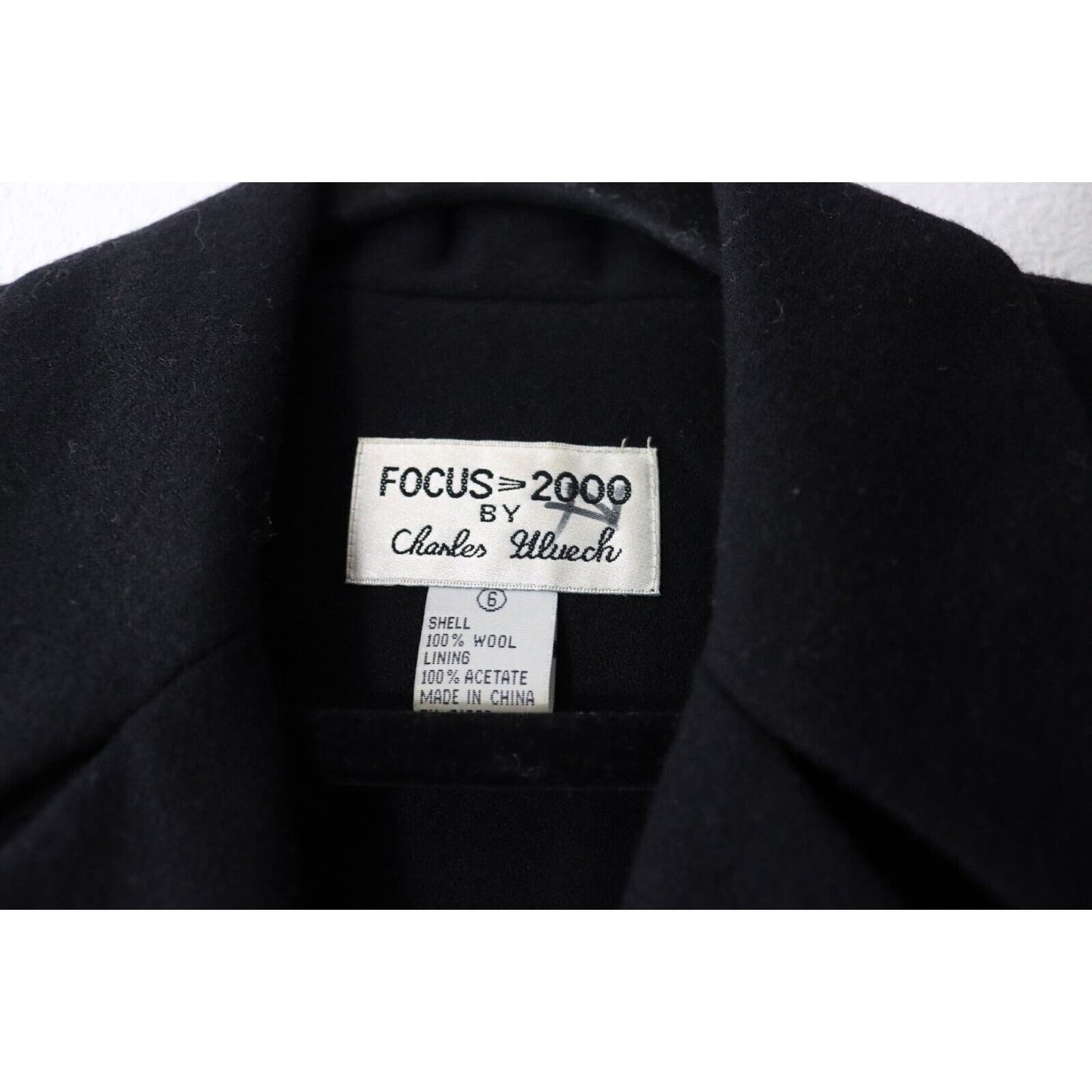 Vintage Focus 2000 By Charles Glueck Wool Jacket
