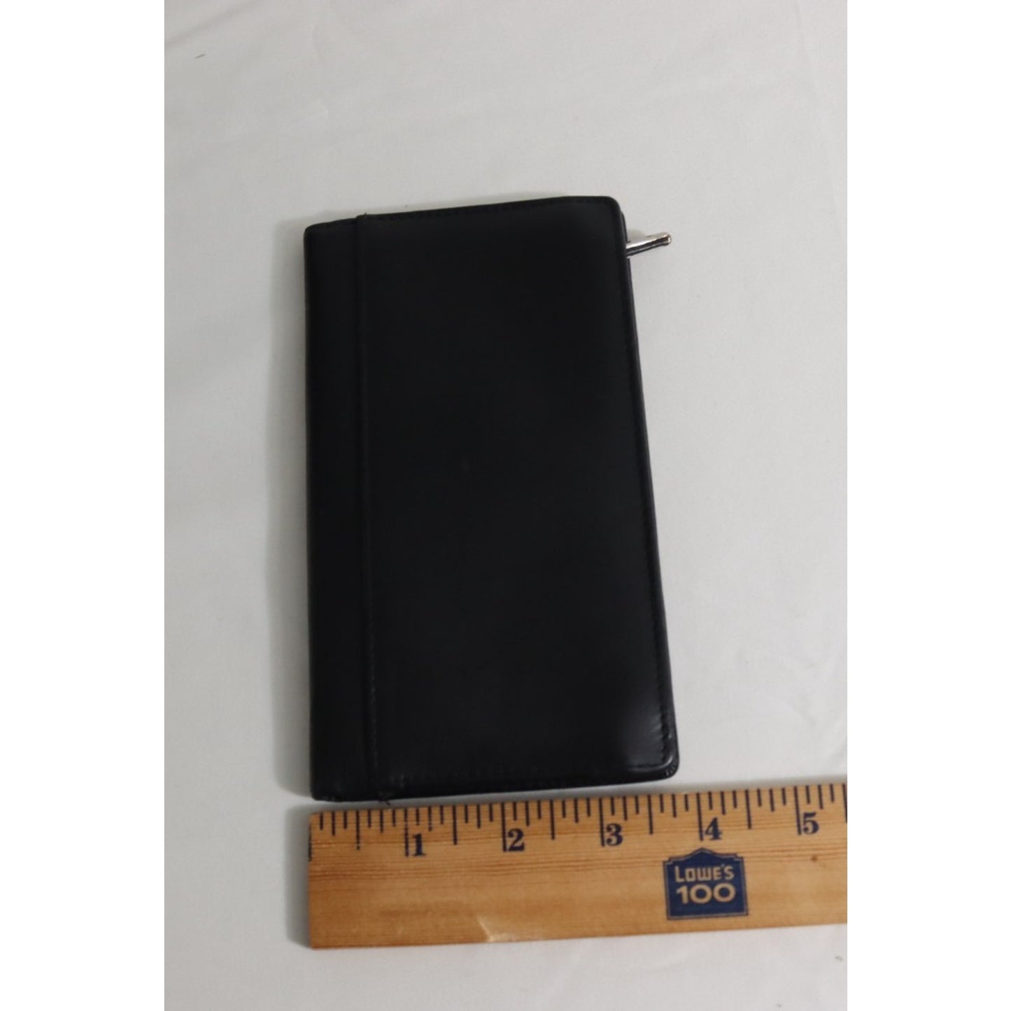 Buxton Black Solid Leather Wallet Credit Card Check